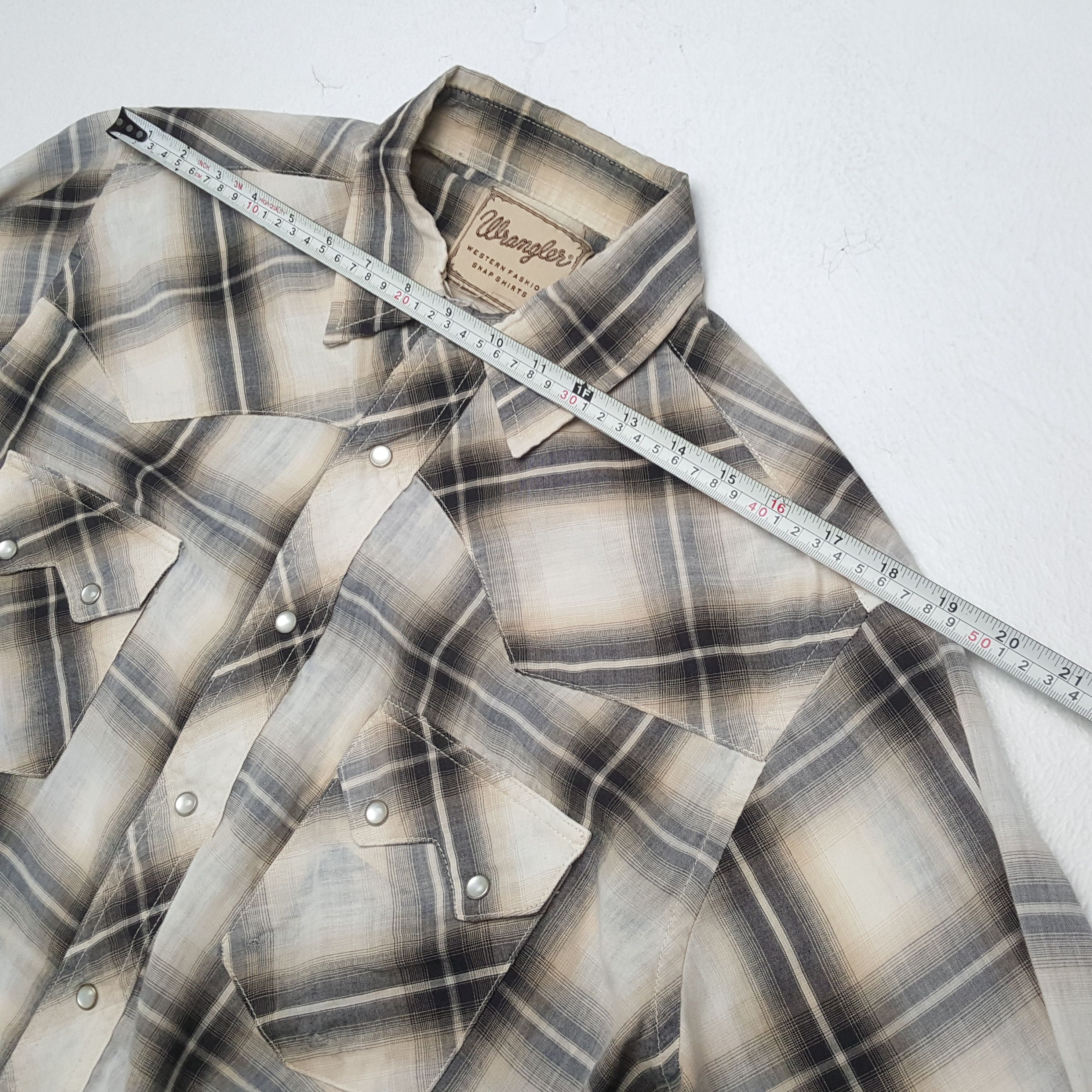 Vintage × Wrangler Vintage WRANGLER American Classic Cowboy Style Shirts Size US L / EU 52-54 / 3 - 4 Thumbnail