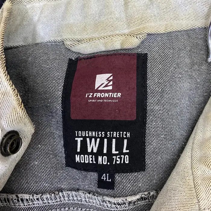 Vintage Vtg 90’ I’Z FRONTIER TWILL Japan Designer Denim Jeans Jacket Size US M / EU 48-50 / 2 - 8 Thumbnail
