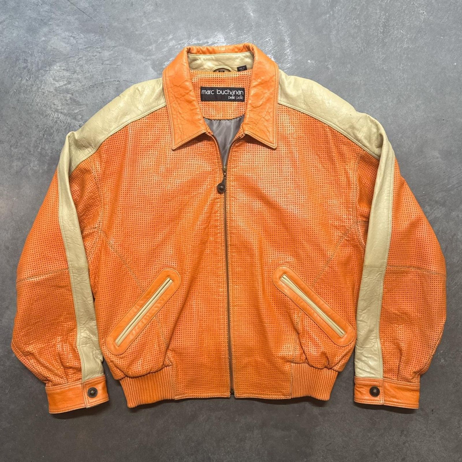 Pelle Pelle × Vintage Vintage Pelle Pelle March Buchanan HipHop Rap Leather Jacket Size US M / EU 48-50 / 2 - 6 Thumbnail