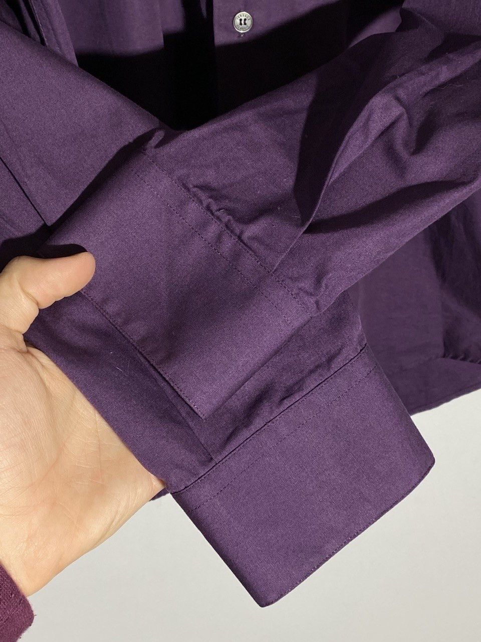 Versace Vintage Versace Classic Purple Shirt Size US L / EU 52-54 / 3 - 7 Thumbnail