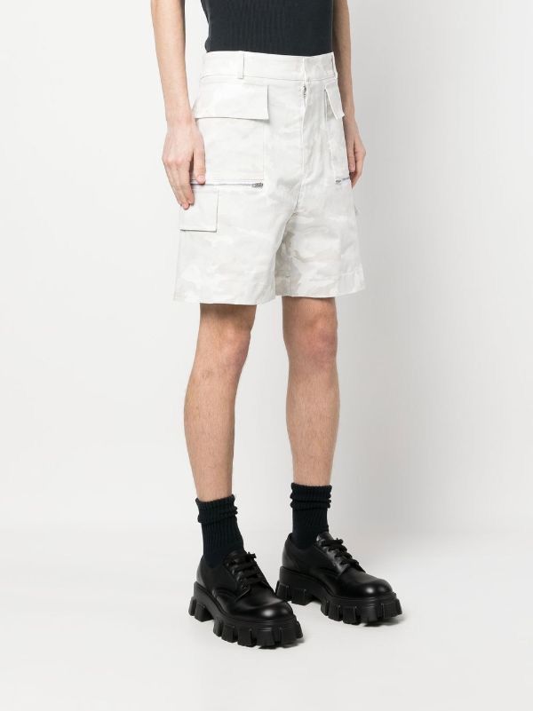 1017 ALYX 9SM × Alyx × MMW 1017 ALYX 9SM Grey/White Camouflage Cargo Shorts Size US 30 / EU 46 - 2 Thumbnail