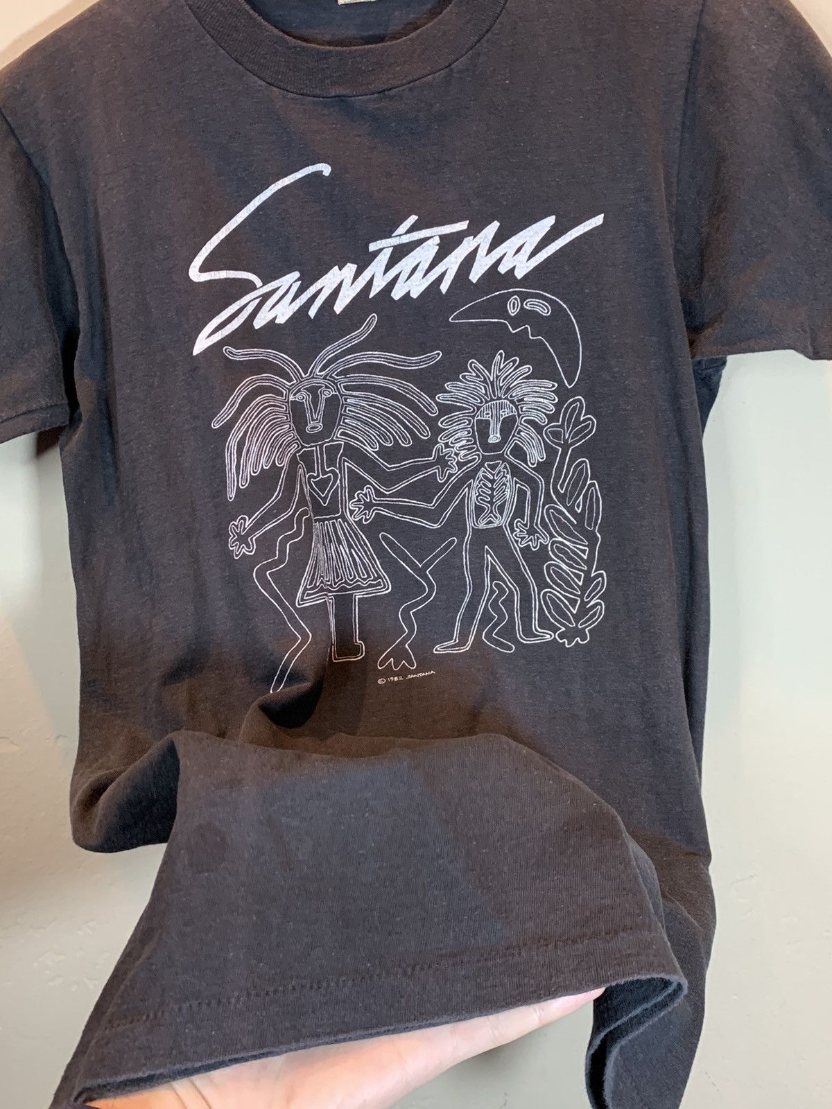 Band Tees × Vintage *RARE* Vintage 1982 Carlos Santana Shangó Tour Art T-Shirt S Size US S / EU 44-46 / 1 - 6 Thumbnail