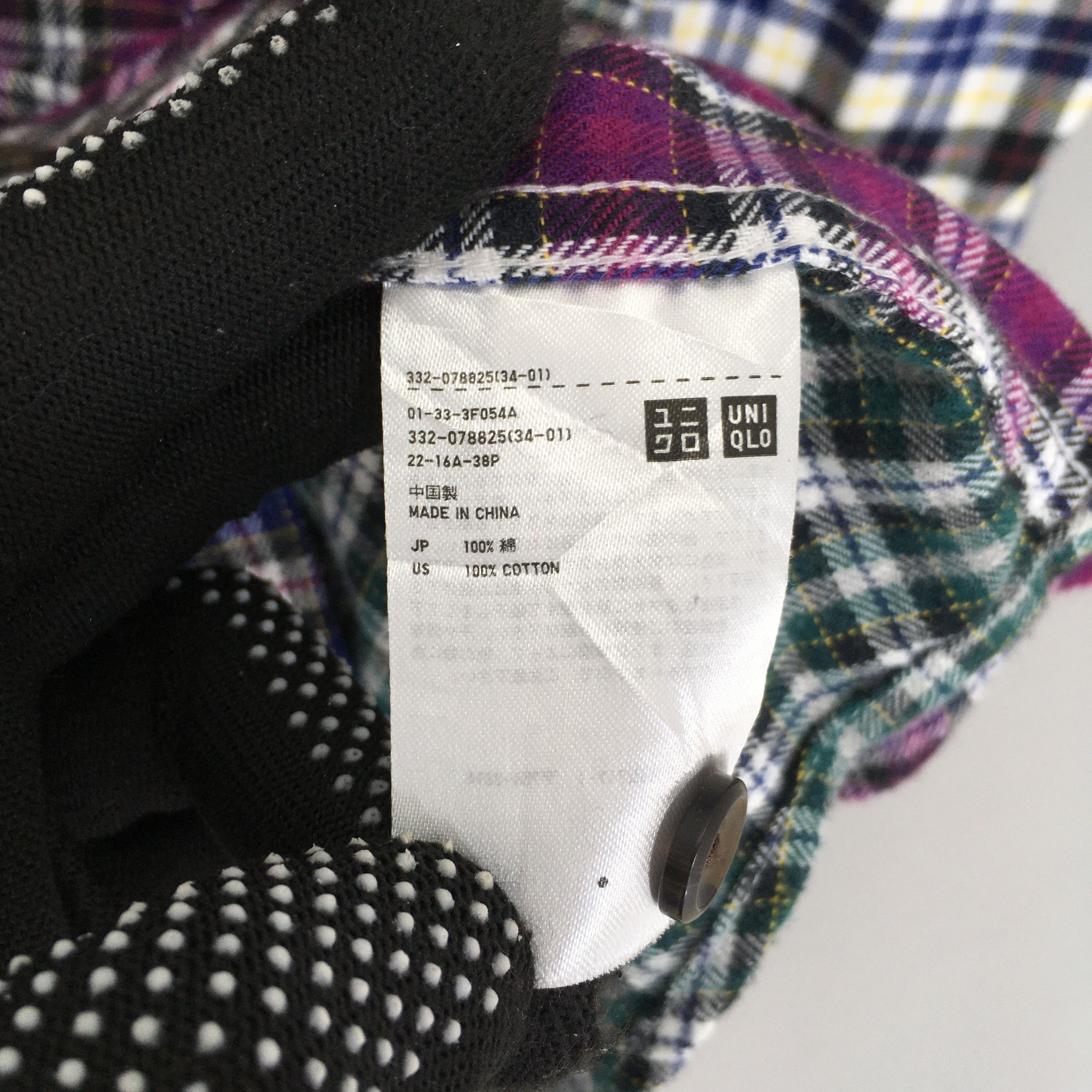 Japanese Brand × Needles Patchwork Checkered Rebuild Flannel Shirt Size US L / EU 52-54 / 3 - 6 Thumbnail