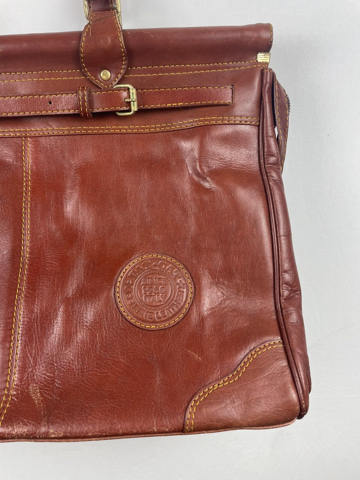 Genuine Leather Rare Pat-CAT Vintage Full Leathers Handmade Made in Italy Size ONE SIZE - 3 Thumbnail