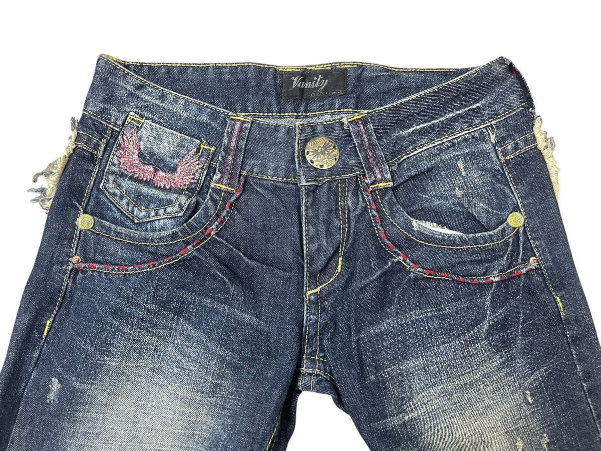 Japanese Brand Vintage Vanity Flare Jeans Wing Streetwear Size US 29 - 4 Thumbnail