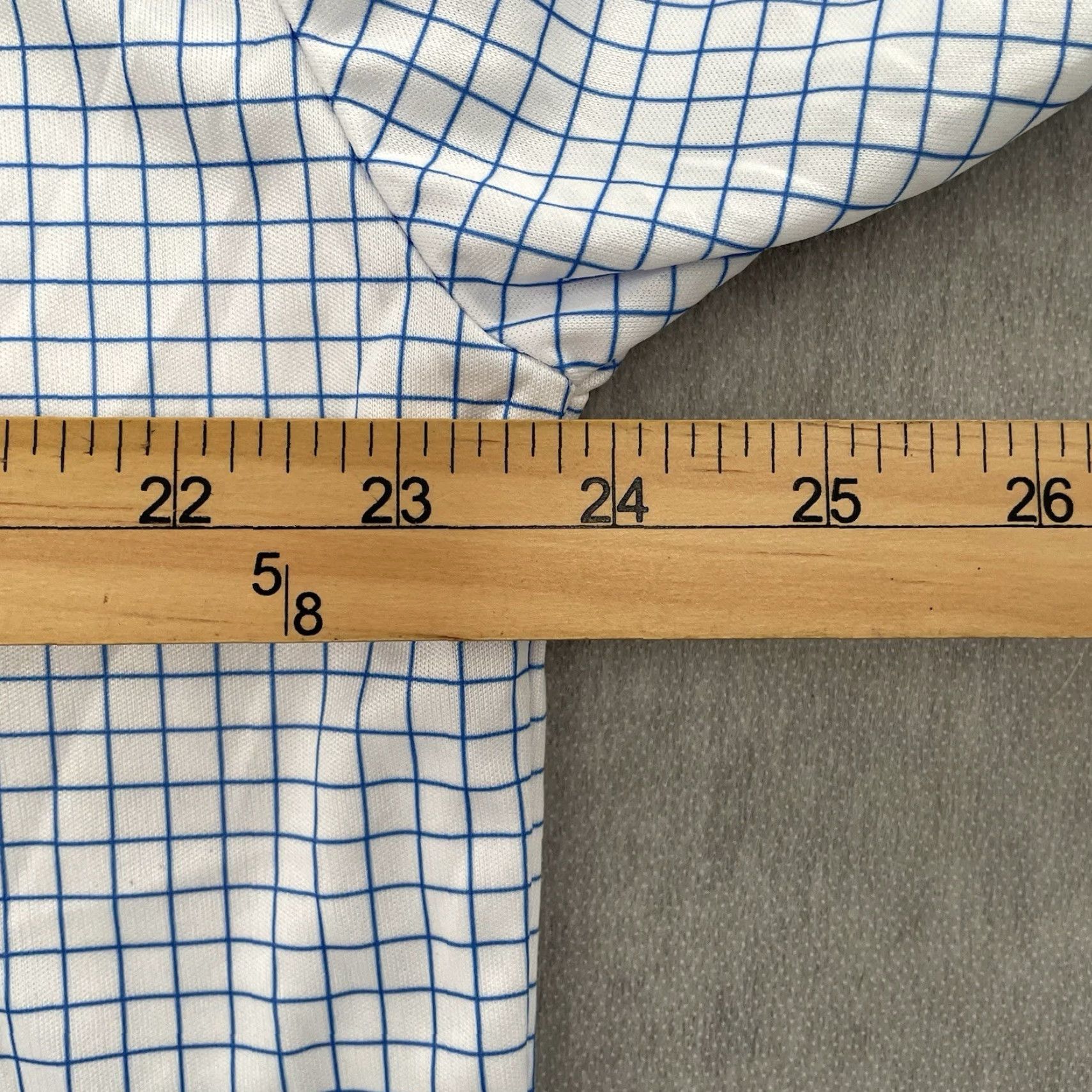 CO Collars & Co Shirt Polo 2XL Blue White Short Sleeve Dress Collar Men Size 48R - 6 Thumbnail