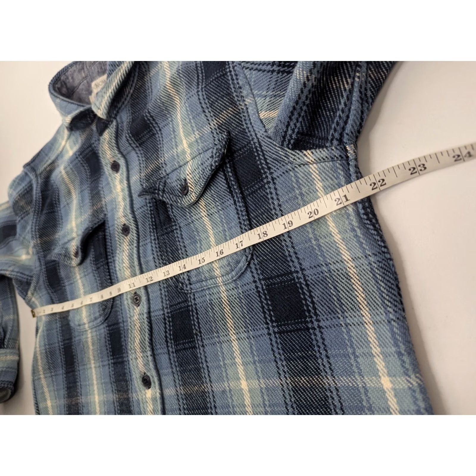 Outerknown Outerknown Blanket Shirt Flannel Puget Plaid Organic Cotton Sz Large Shacket Blue Long Sleeve Button-Up Men’s Size US L / EU 52-54 / 3 - 6 Thumbnail