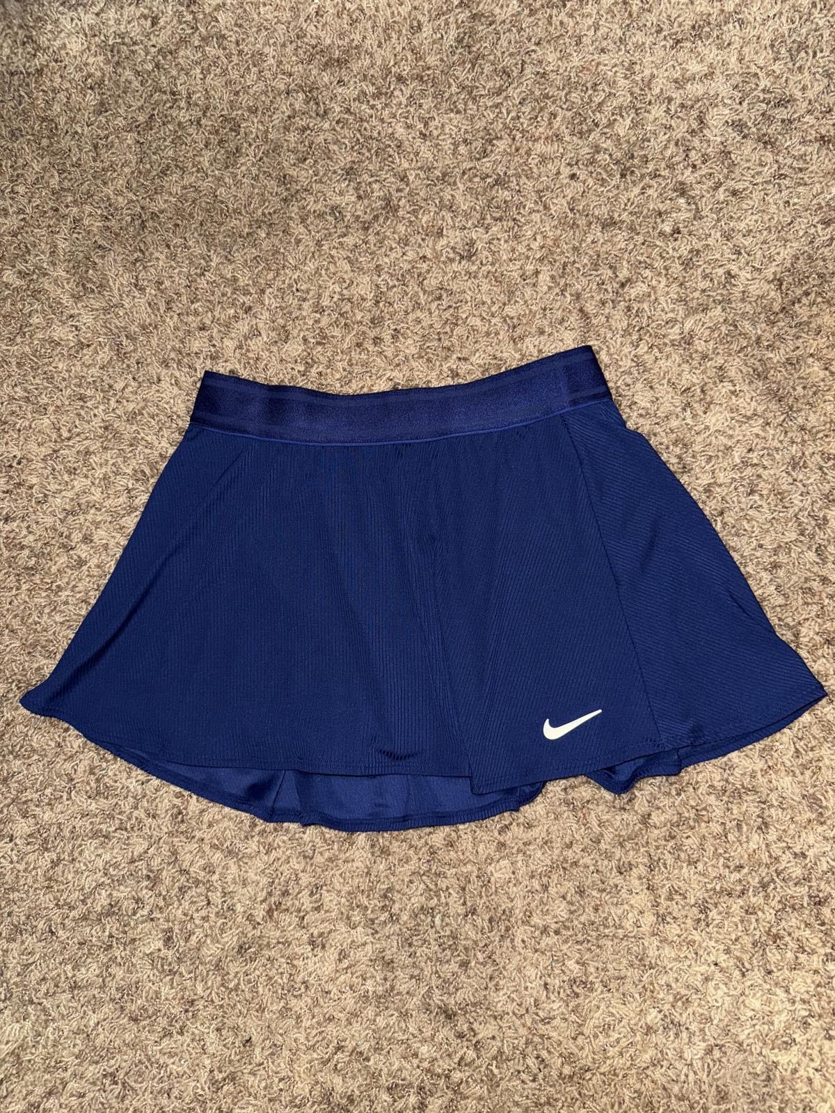 Nike Nike Womens Tennis Skort Navy Blue Court Slam Dri-FIT Skirt Size 32" / US 10 / IT 46 - 1 Thumbnail