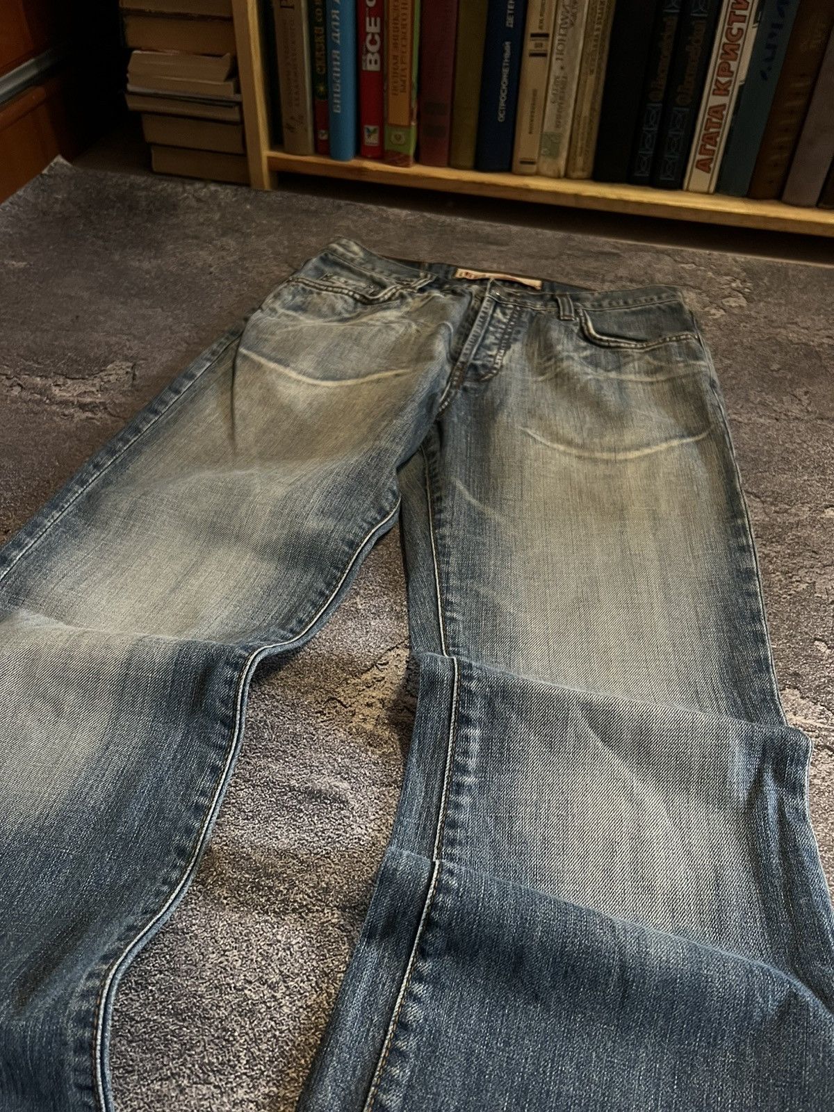 Vintage CRAZY Hysteric Glamour Style Grunge Archive Y2K Flare Drip Size US 32 / EU 48 - 3 Thumbnail