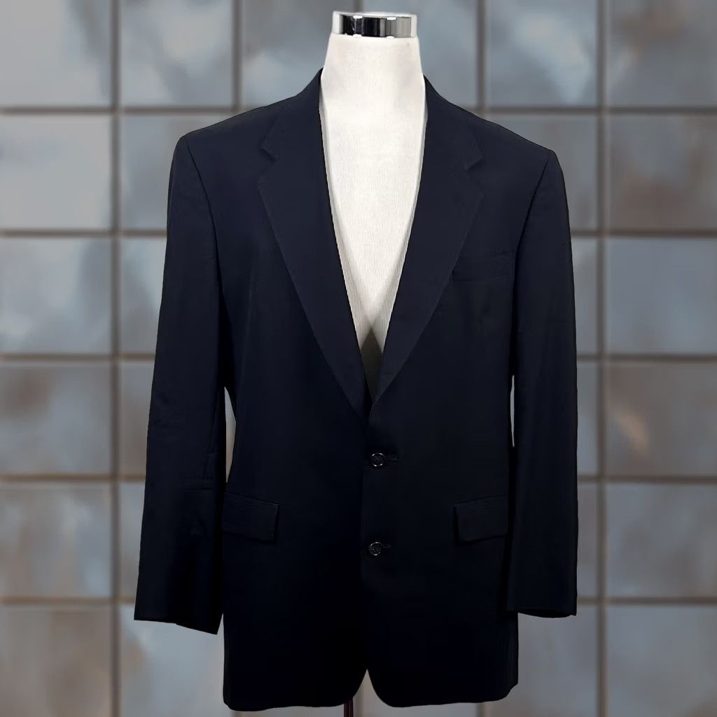 Hart Schaffner Marx Hart Schaffner Marx Sport Coat 46XL Wool Black Two-Button Lined Vented Jacket Mens Cavalier Sizing 46 Black Wool 2-Piece Notch Lapel Vintage Size US S / EU 44-46 / 1 - 1 Thumbnail