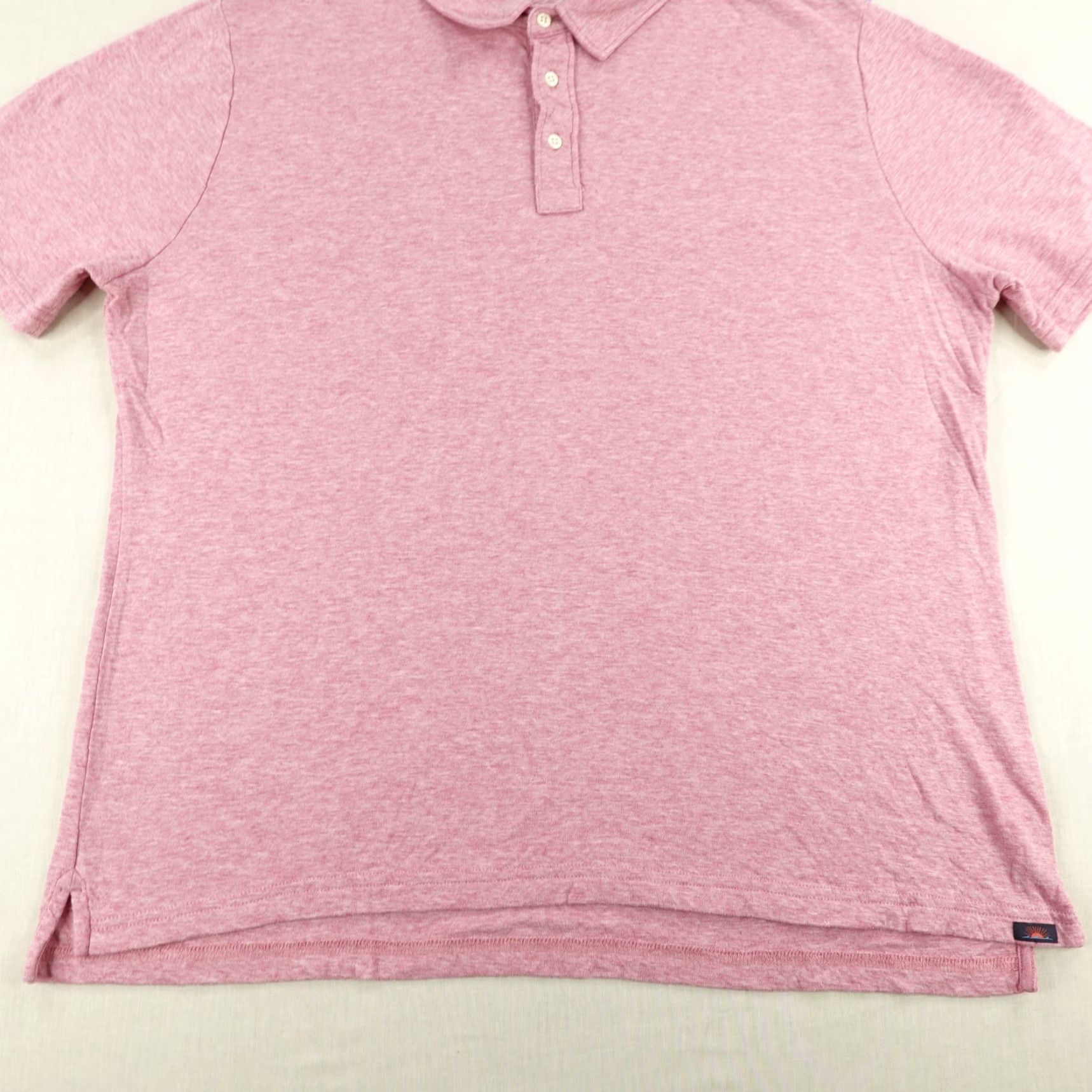 Faherty Faherty Polo Shirt Mens 2XL Pink Cotton Performance Knit Polo Shirt Outdoor Breathable Easy Care Logo Button Mens 2XL Pink Faherty Polo Shirt Size US XXL / EU 58 / 5 - 3 Thumbnail