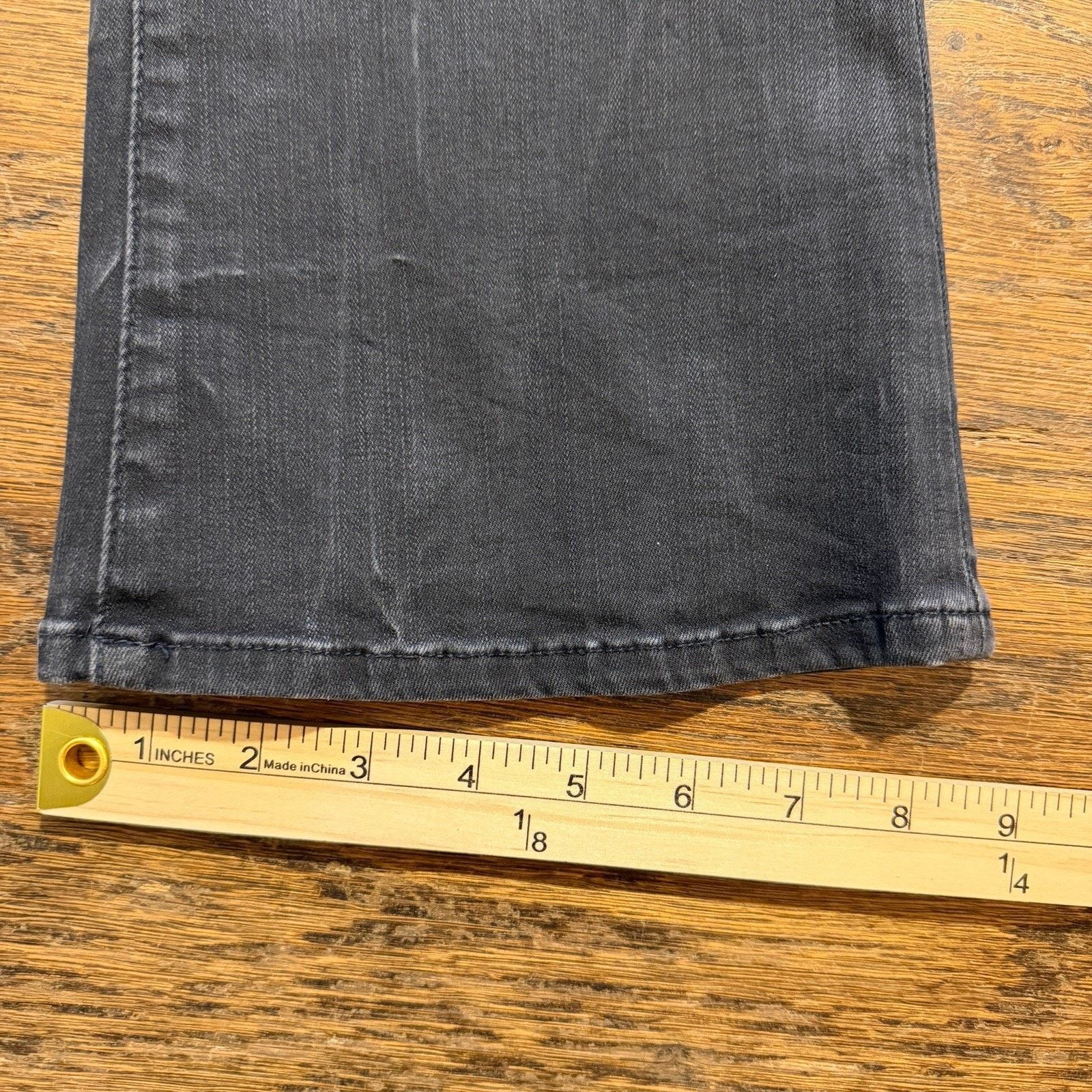 Frame Frame Le Mini Boot Cut Jeans Black Noir High Rise Size 32 Size 32" / US 10 / IT 46 - 5 Thumbnail