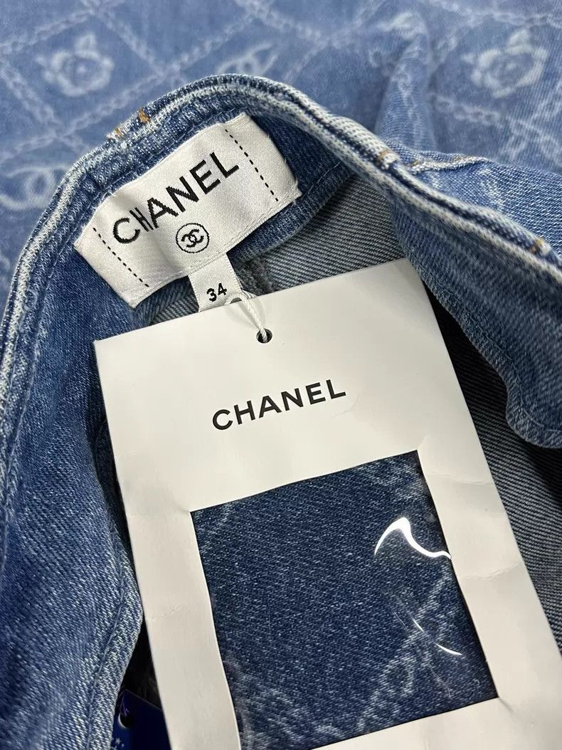 Chanel Chanel 23A camellia micro jeans Size 42" / US 20 - 4 Thumbnail