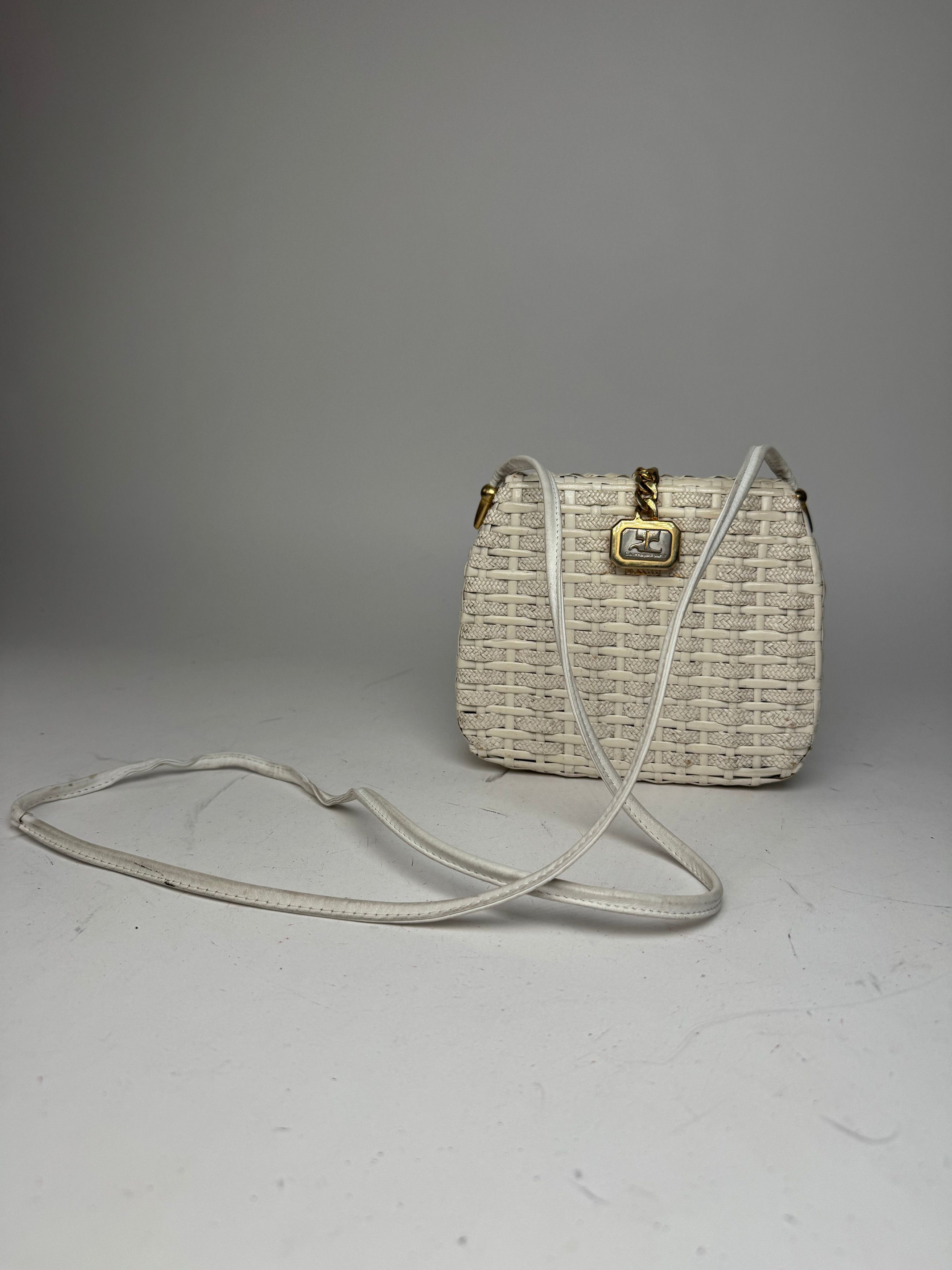 Courreges Vintage Paris Crossbody Bag White Size ONE SIZE - 1 Thumbnail