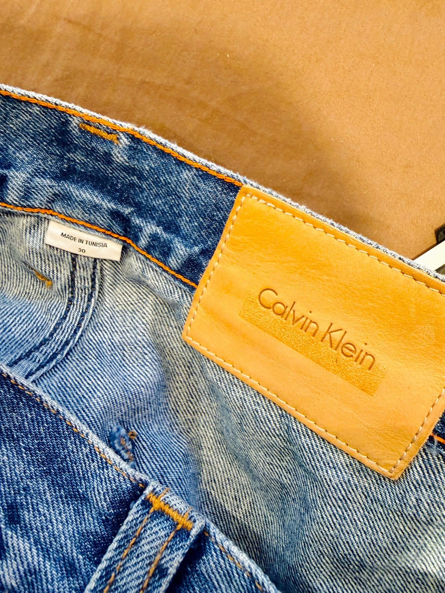 Calvin Klein Heron Preston for Calvin Klein Washed Denim Loggers Size US 30 / EU 46 - 5 Thumbnail