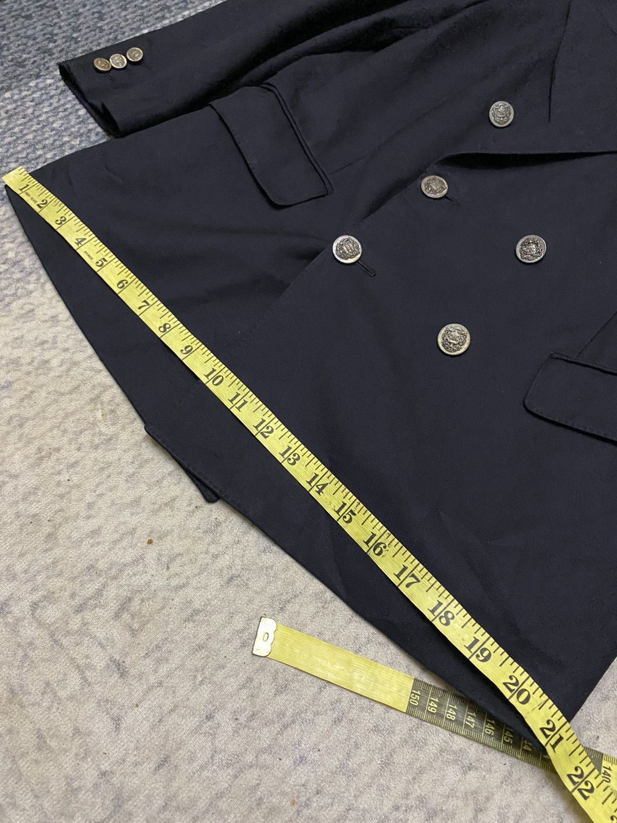 Celine CELINE PARIS DOUBLE BREAST BLAZER STAMPED LOGO BUTTON Size US S / EU 44-46 / 1 - 17 Thumbnail