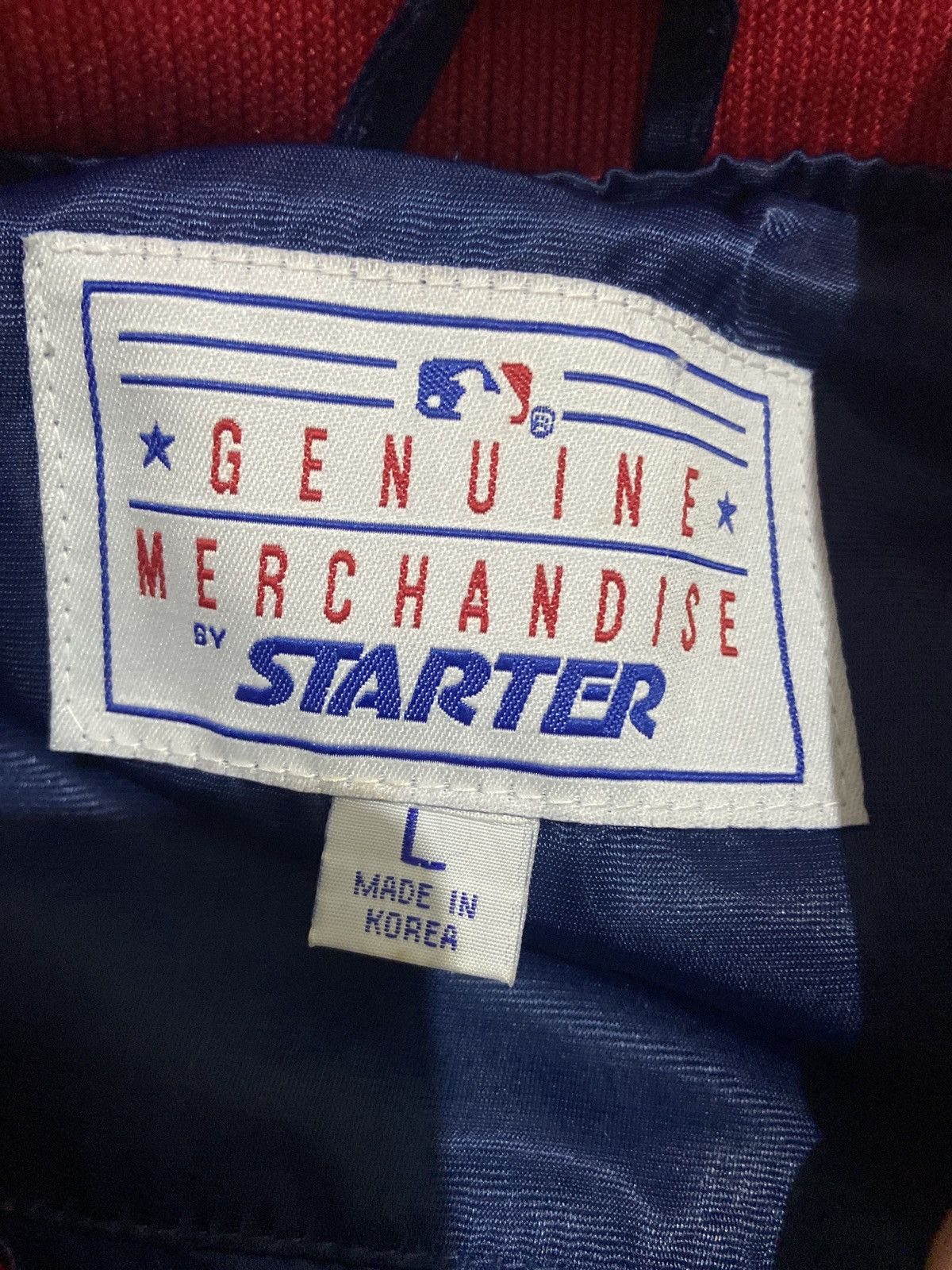 Starter × Vintage CLEVELAND INDIANS 90’S SATIN BASEBALL JACKET Size US XL / EU 56 / 4 - 2 Thumbnail