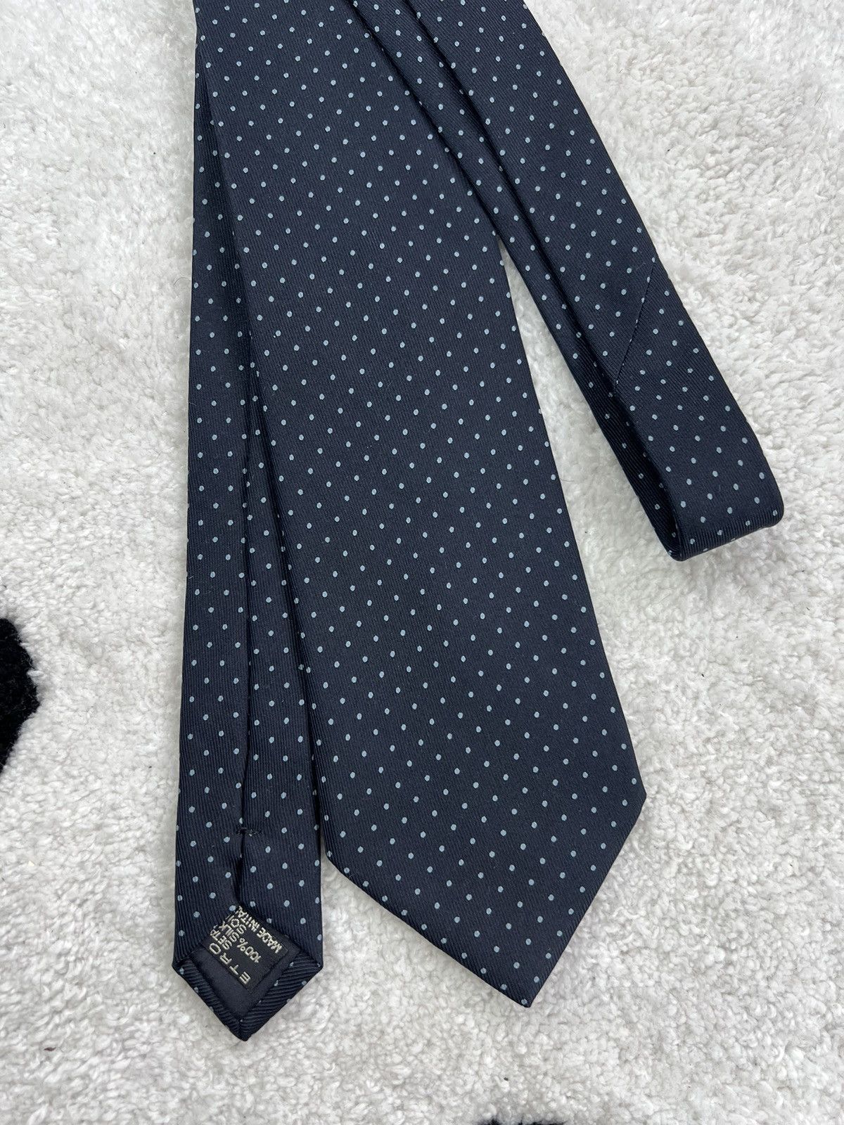 Etro Vintage Etro Italy Silk Geometric Blue Luxury Tie Size ONE SIZE - 2 Thumbnail
