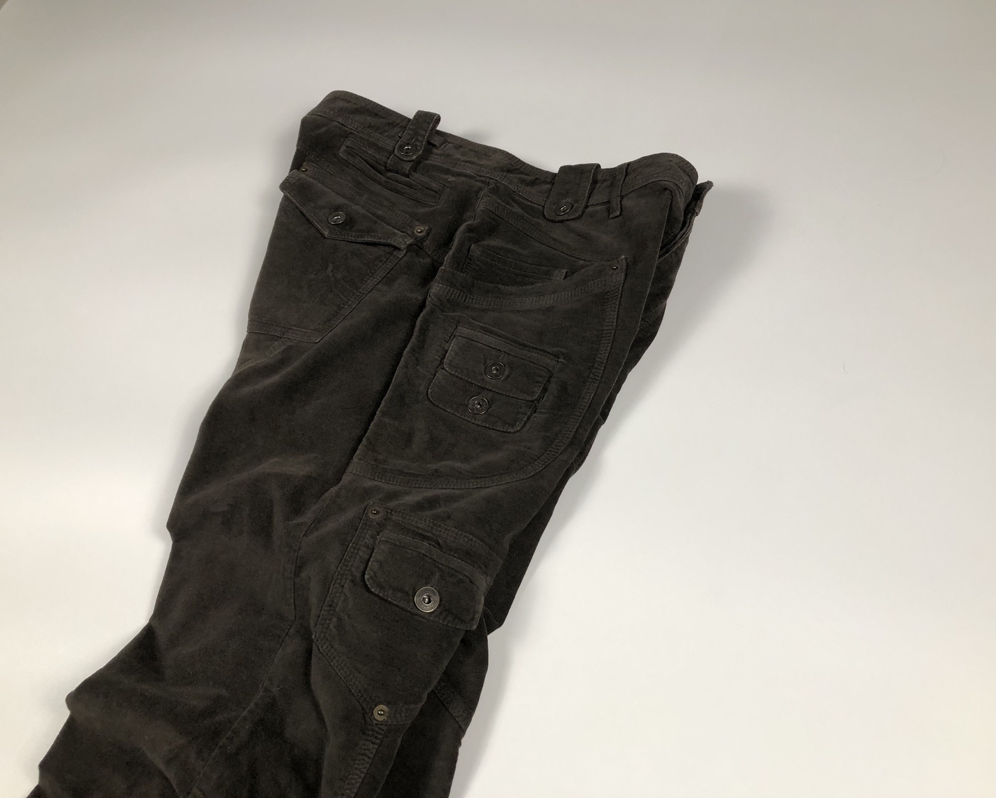 Other Gaetano Navarra Multi-Pocket Velour Pants Size US 32 / EU 48 - 2 Thumbnail