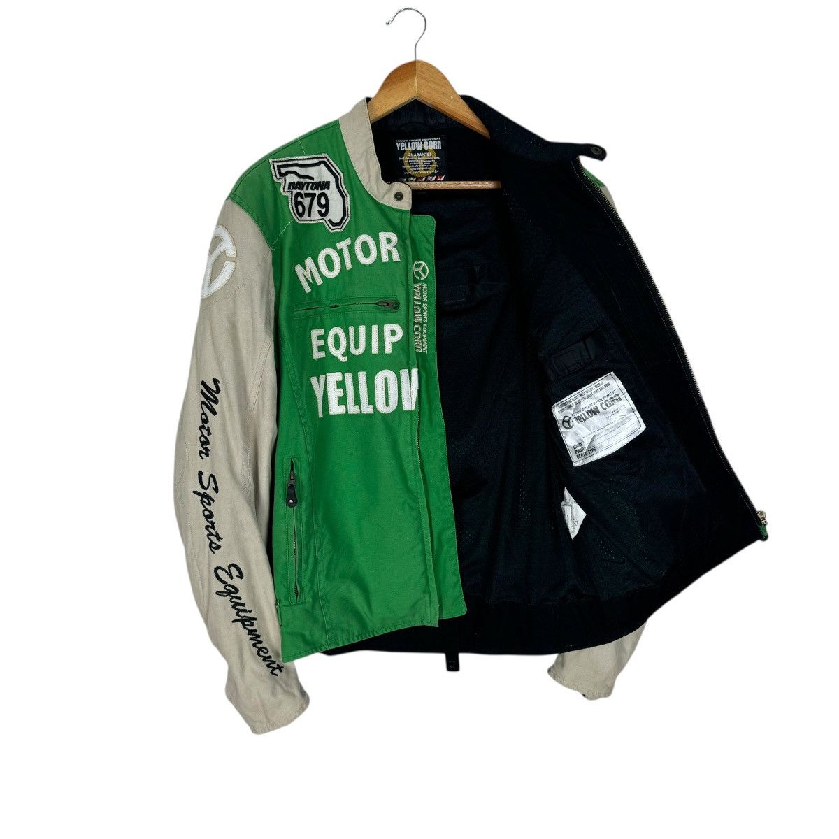 YELLOW CORN ☀️YELLOW CORN DAYTONA PADDING RACING TEAM JACKET Size US L / EU 52-54 / 3 - 8 Thumbnail