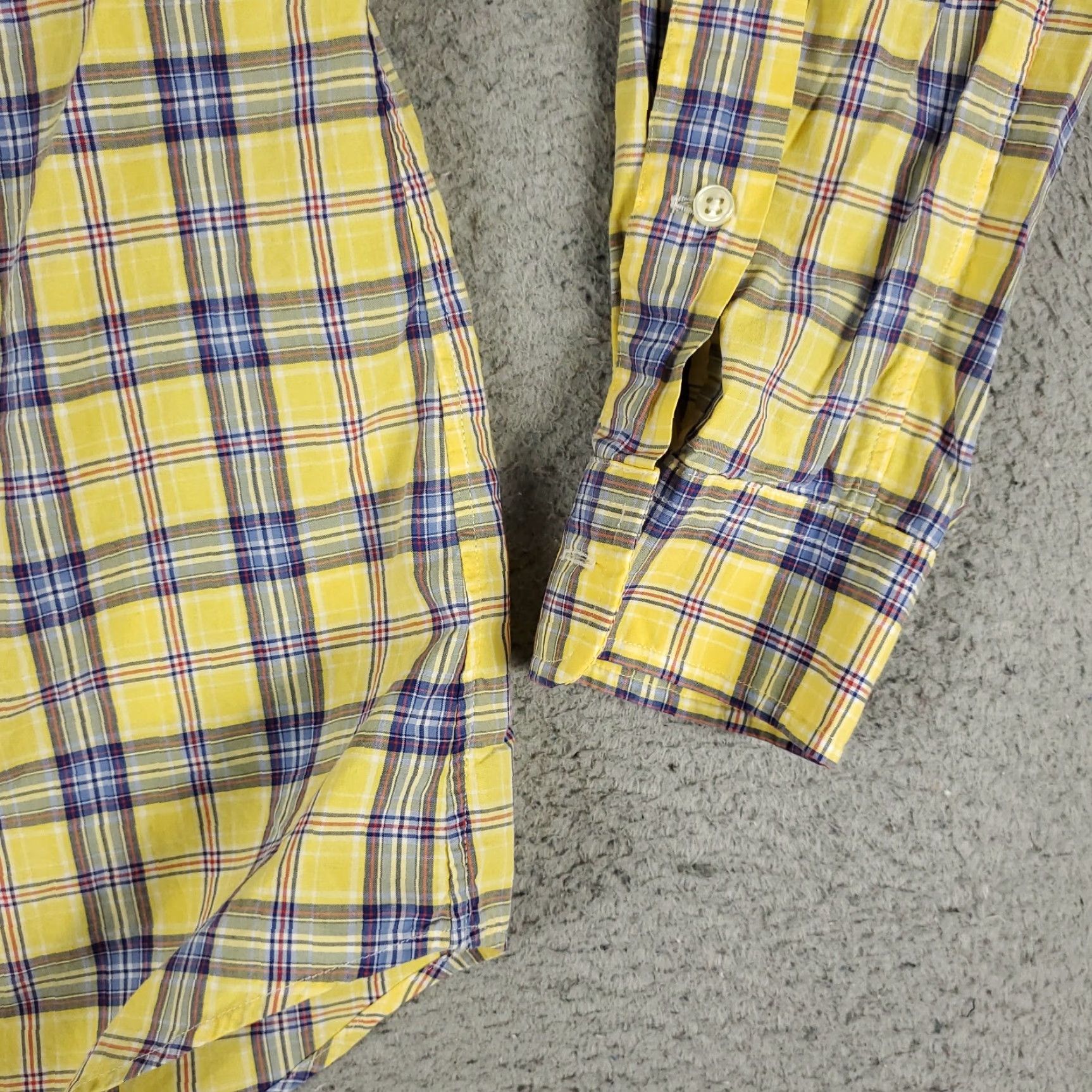 Ralph Lauren VINTAGE Ralph Lauren Button-Up Shirt Mens Medium Long Sleeve Plaid Yellow Classic Preppy Size US M / EU 48-50 / 2 - 4 Thumbnail