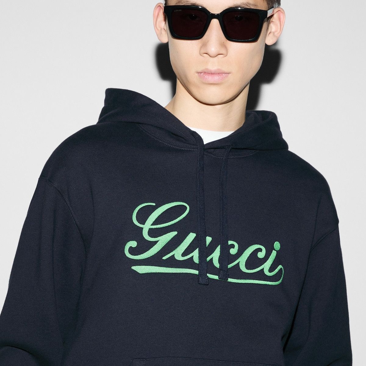 Gucci o1loc1c0925 788771 Embroidered Cotton Hooded Sweatshirt Size US XL / EU 56 / 4 - 5 Thumbnail