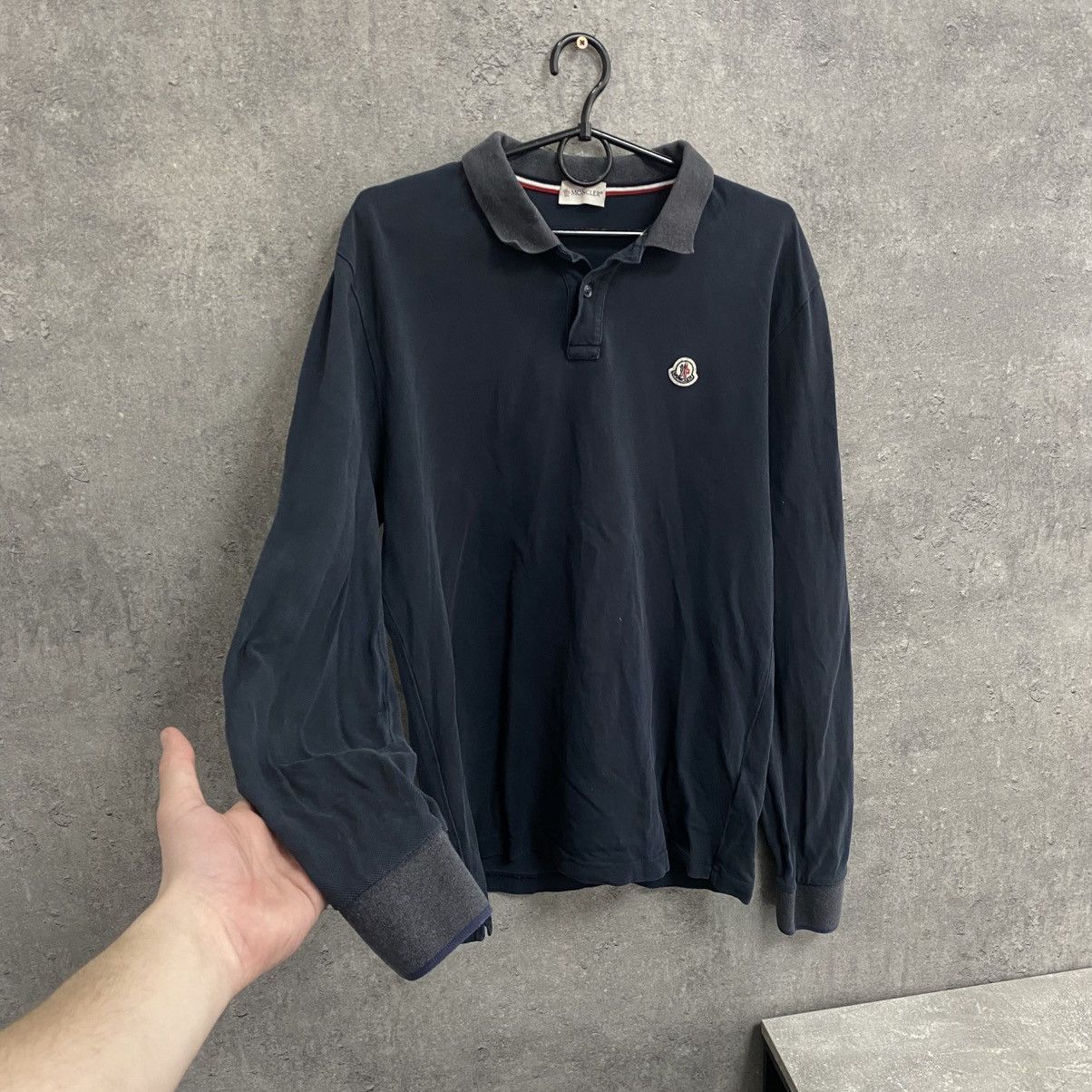 Moncler Moncler Polo Long Sleeve Size US XL / EU 56 / 4 - 2 Thumbnail