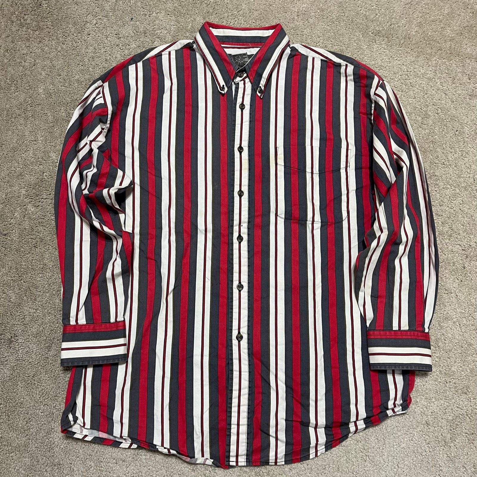 Other Vintage Golf Classics Red/Grey/White Striped Preppy Button U Size US L / EU 52-54 / 3 - 1 Thumbnail
