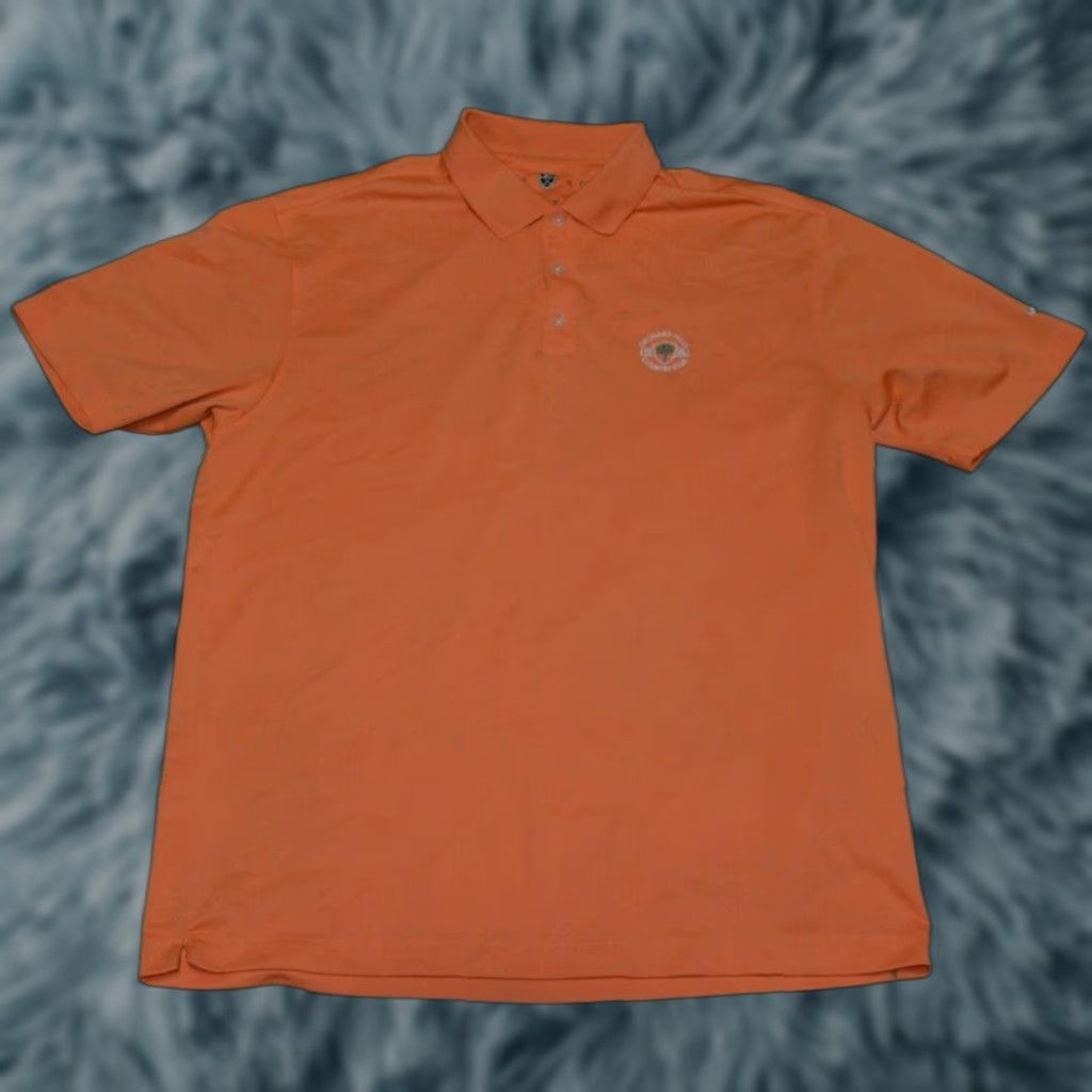 Nike VINTAGE Nike Orchard Hill Country Club Polo Shirt XL Men Orange Nike Polo Short Sleeve 18 Hole Golf Bryan OH Women? Size US XL / EU 56 / 4 - 1 Thumbnail