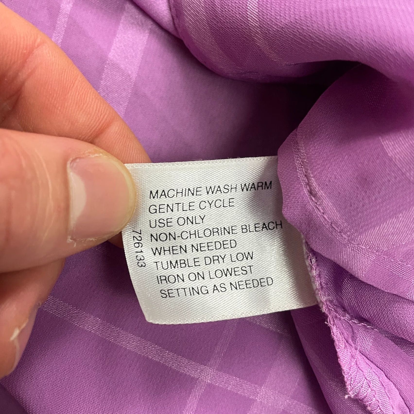 Vintage **Liz Baker 18W Plus Size Purple Check Button-Down Shirt Blouse Women** User: **Liz Baker 18W Plus Size Purple Check Button-Down Women's Shirt** Size XXL / US 16-18 / IT 52-54 - 7 Thumbnail