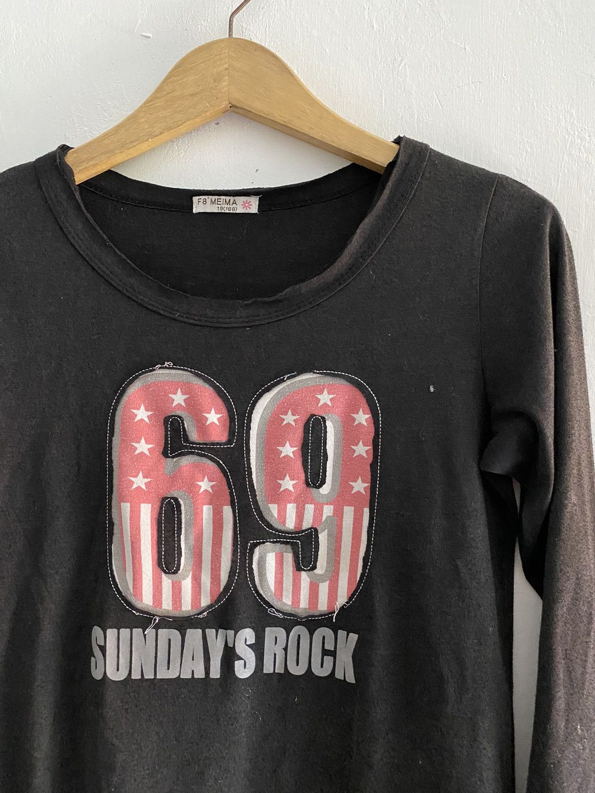 20471120 × Hysteric Glamour × Japanese Brand Vintage sundays rock distressed longsleeve tshirt Size US S / EU 44-46 / 1 - 3 Thumbnail