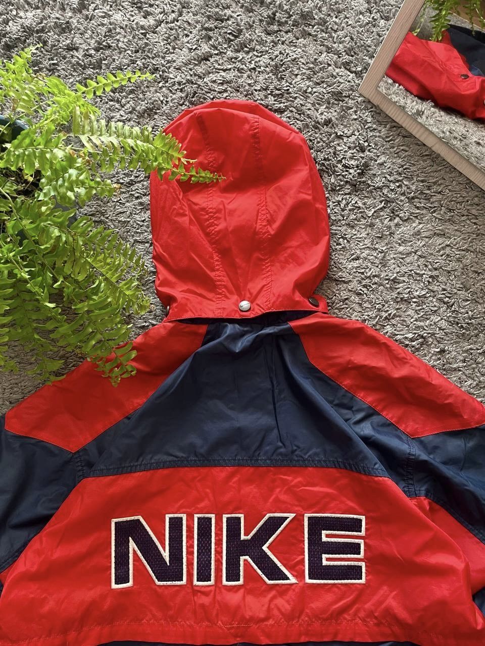 Nike × Vintage 90s Nike Vintage Light Jacket Streetwear Big Logo Swoosh Y2k Size US L / EU 52-54 / 3 - 8 Thumbnail