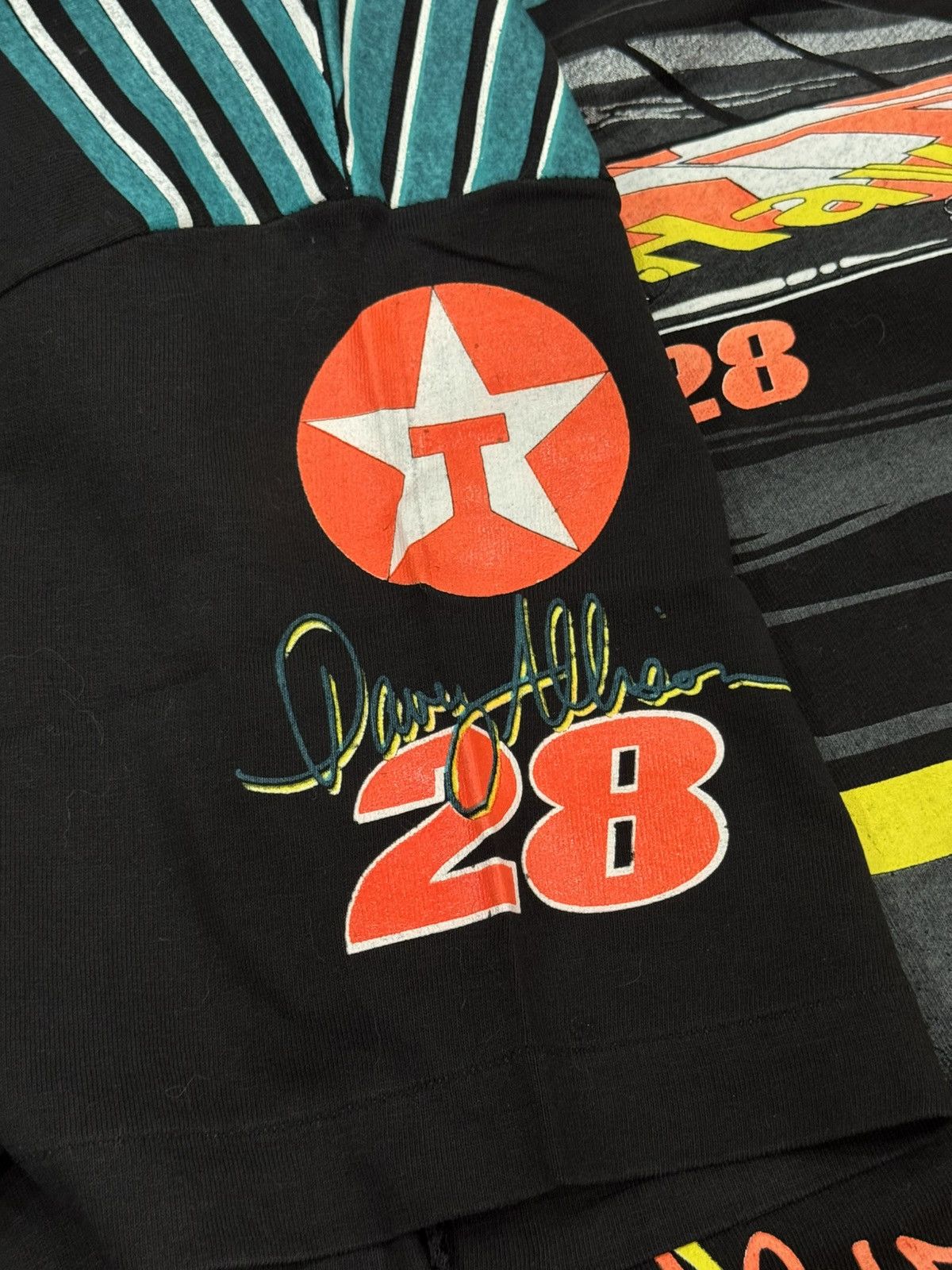 NASCAR Vintage 1990 Davey Allison #28 Havoline Racing T-Shirt MINT Size US L / EU 52-54 / 3 - 8 Thumbnail