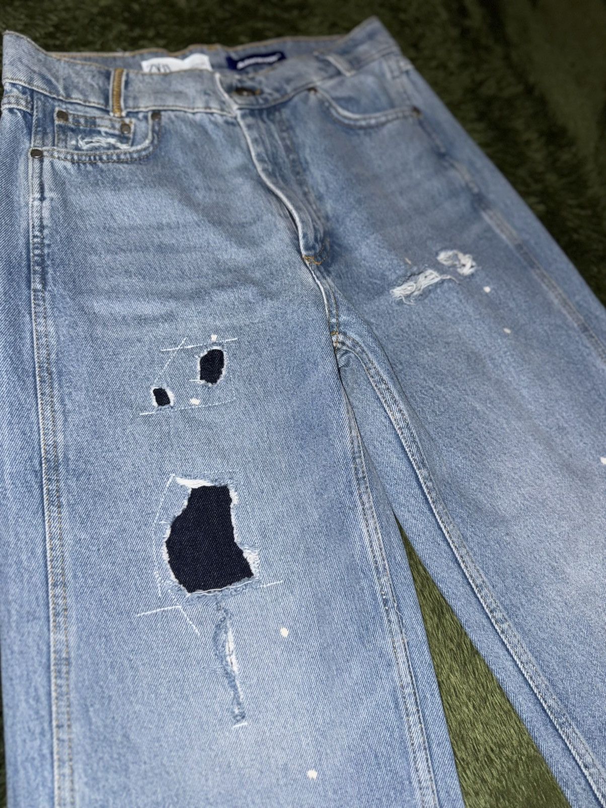 Ader Error × Zara [EU34] ZARA X ADER ERROR Patchwork Jeans Blue Indigo Size US 30 / EU 46 - 5 Thumbnail