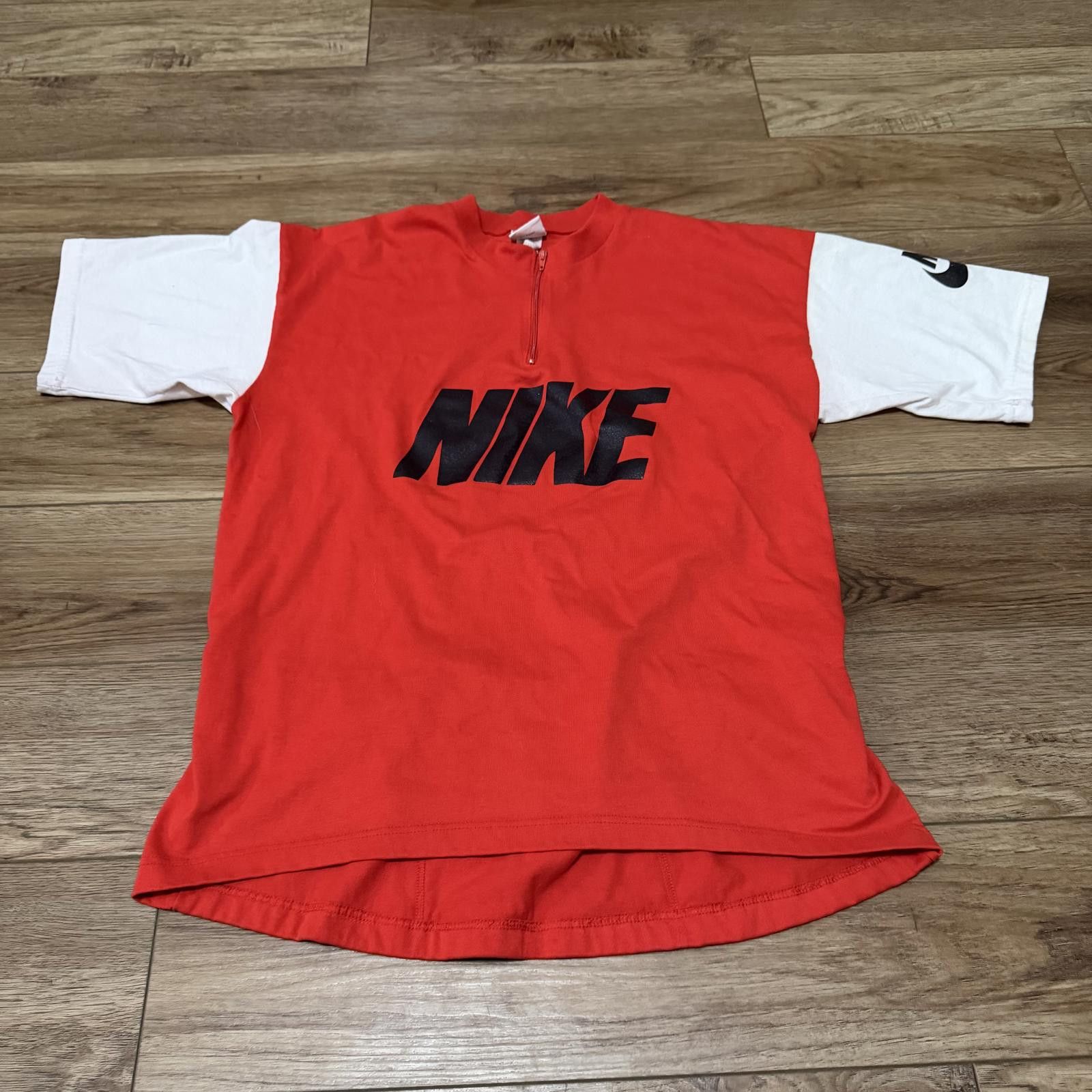 Nike Vintage 80s 90s Nike Cycling Biking 1/4 Zip Shirt Pockets Size US L / EU 52-54 / 3 - 1 Thumbnail