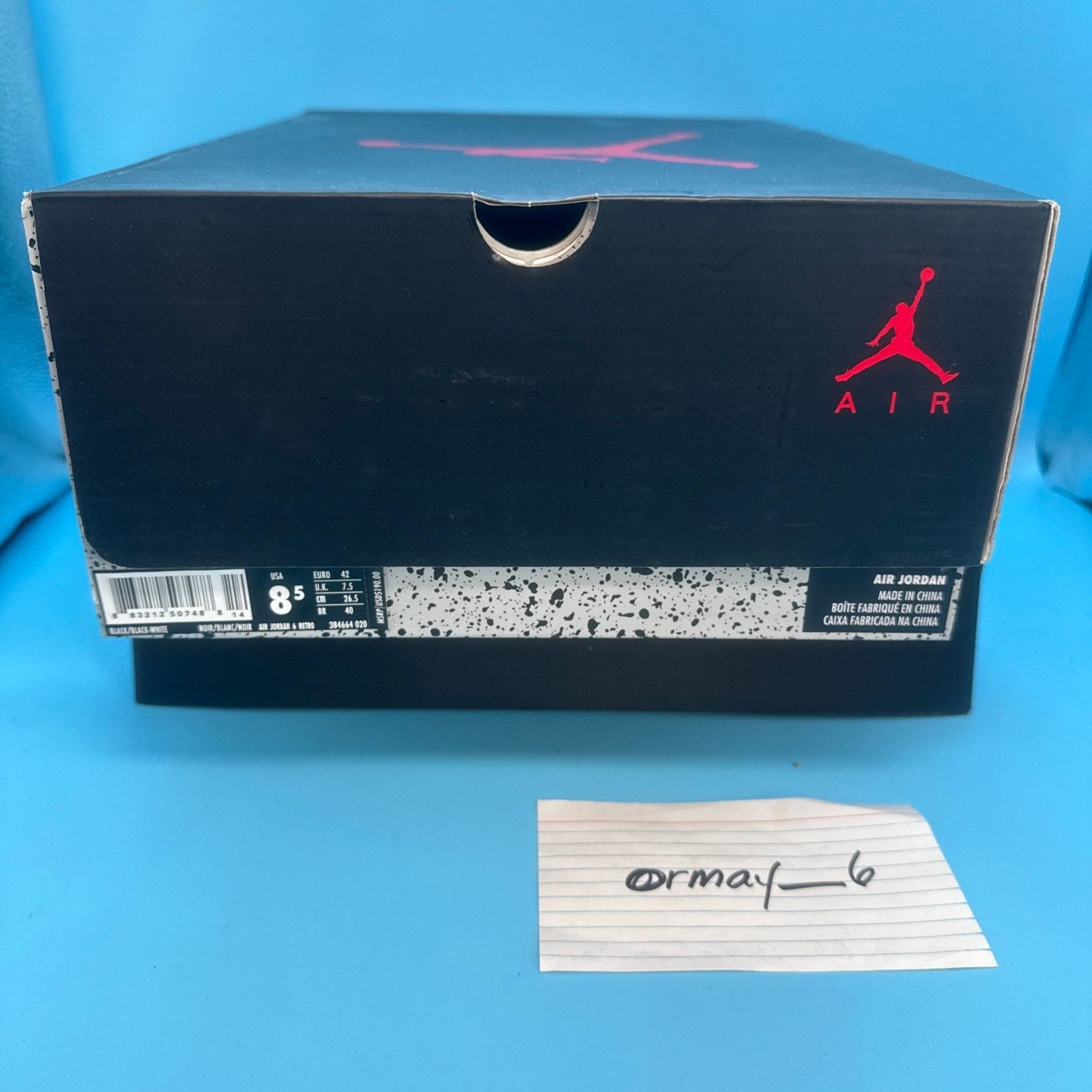 Jordan Brand Jordan 6 Retro "Black Cat" 2016 m8.5 w10 Size US 8.5 / EU 41-42 - 8 Thumbnail