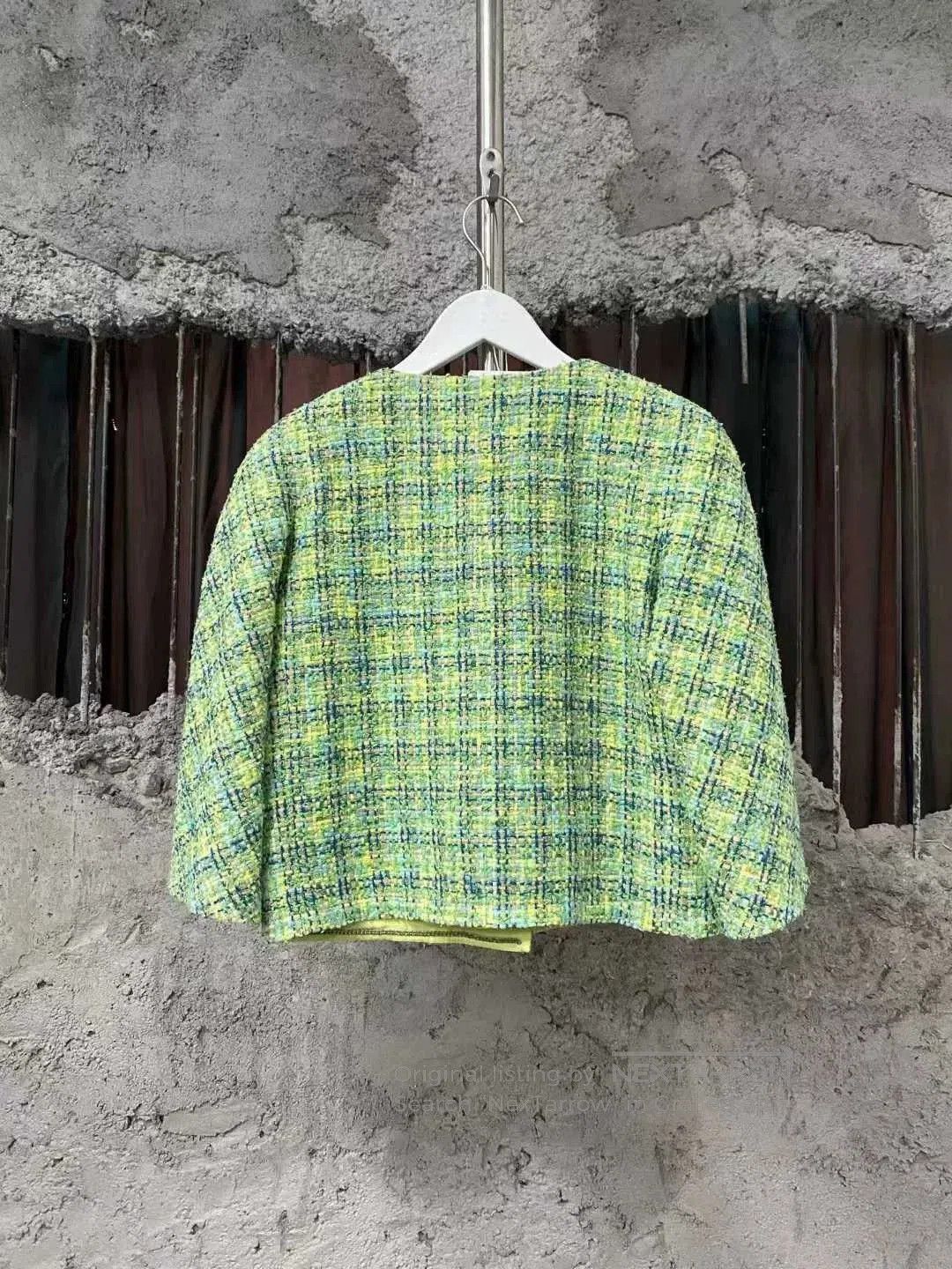 Chanel green woven short jacket by chanel. Size XS / US 0-2 / IT 36-38 - 2 Thumbnail