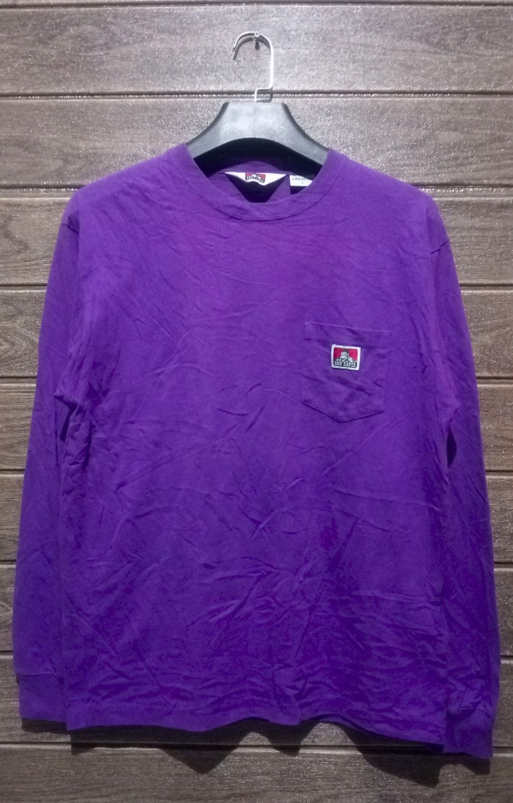 Ben Davis Vintage Ben Davis Single Pocket Long Sleeve Tshirt Size US M / EU 48-50 / 2 - 1 Thumbnail