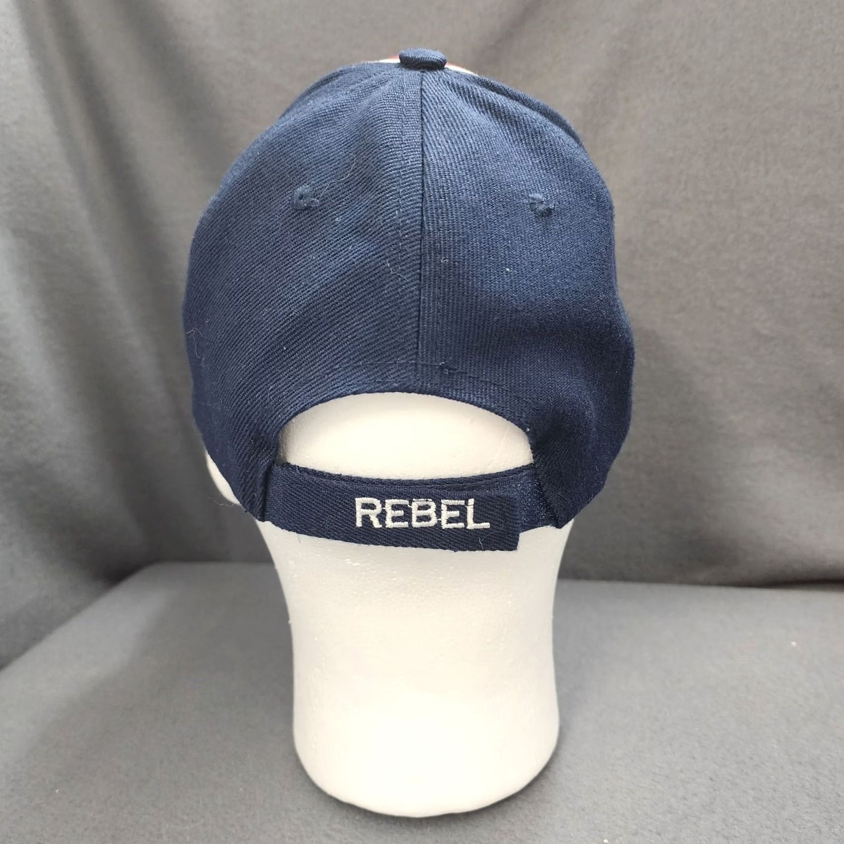 Vintage VINTAGE Eagle Patriotic Hat Red Blue Rebel USA Graphic Cap Americana Adjustable Men One Size Blue Baseball Cap Mens Size ONE SIZE - 4 Thumbnail