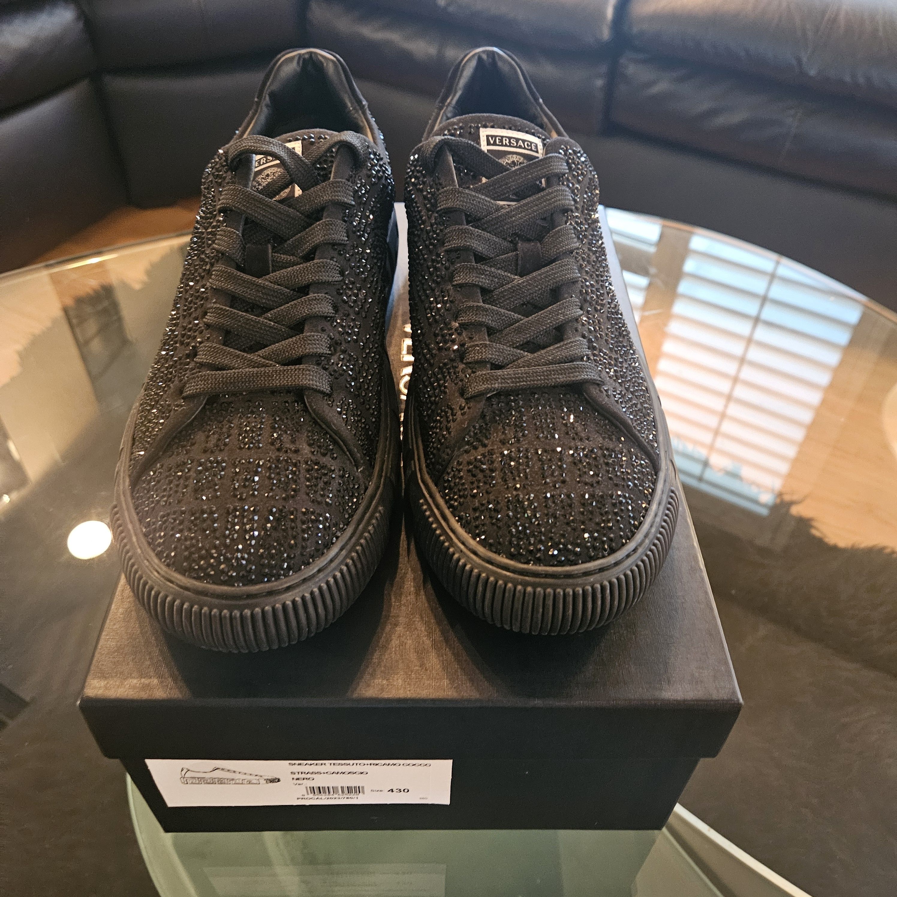 Versace Versace Greca Low 'Crystal Croc Effect Size US 10 / EU 43 - 2 Thumbnail