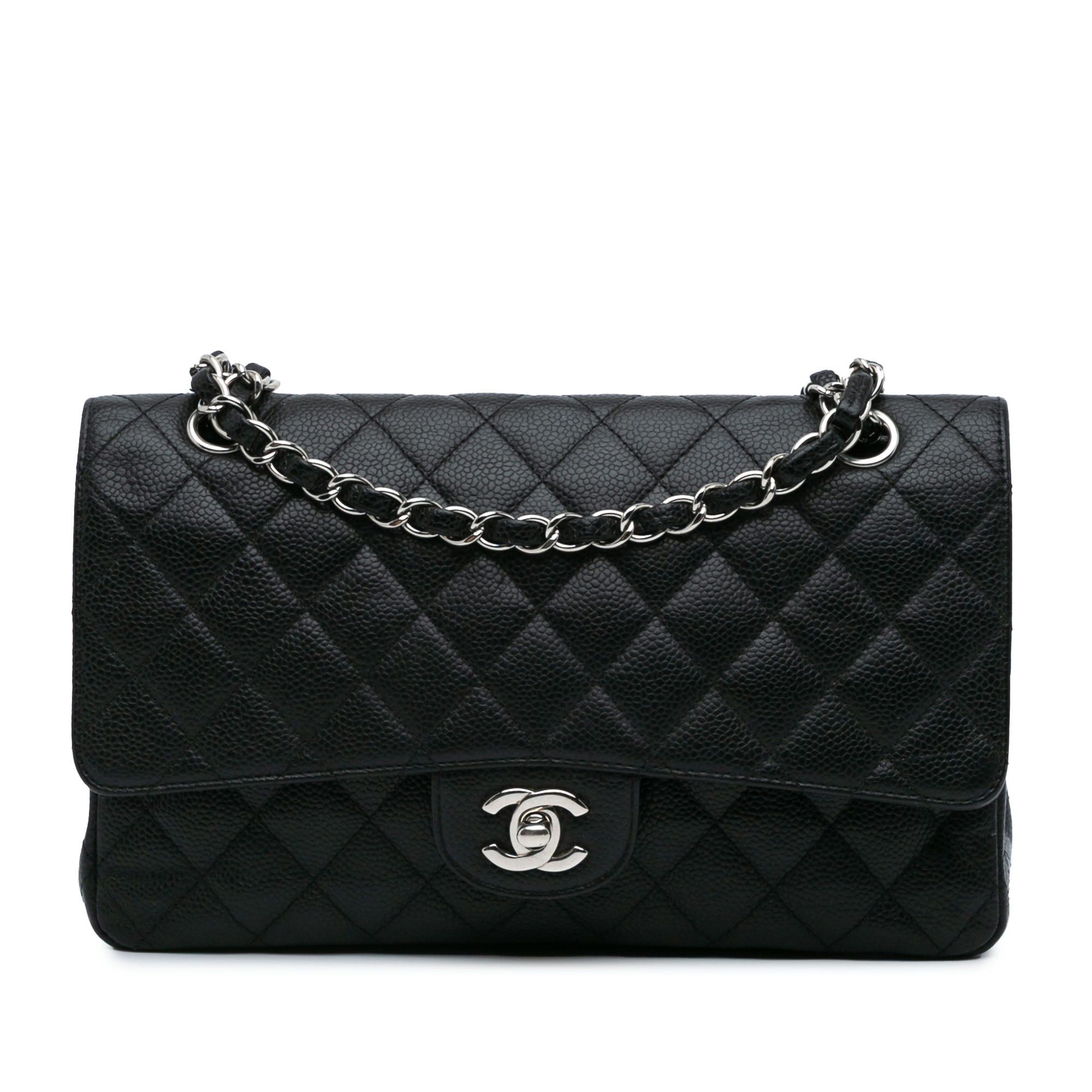 Chanel Chanel Medium Classic Caviar Double Flap Black Size ONE SIZE - 1 Thumbnail