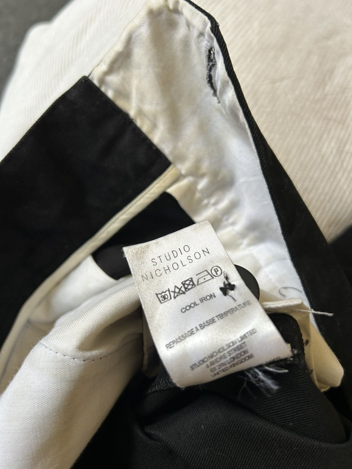 Studio Nicholson Studio Nicholson Meavy High Waisted Cotton Straight Pants Size 29" - 9 Thumbnail