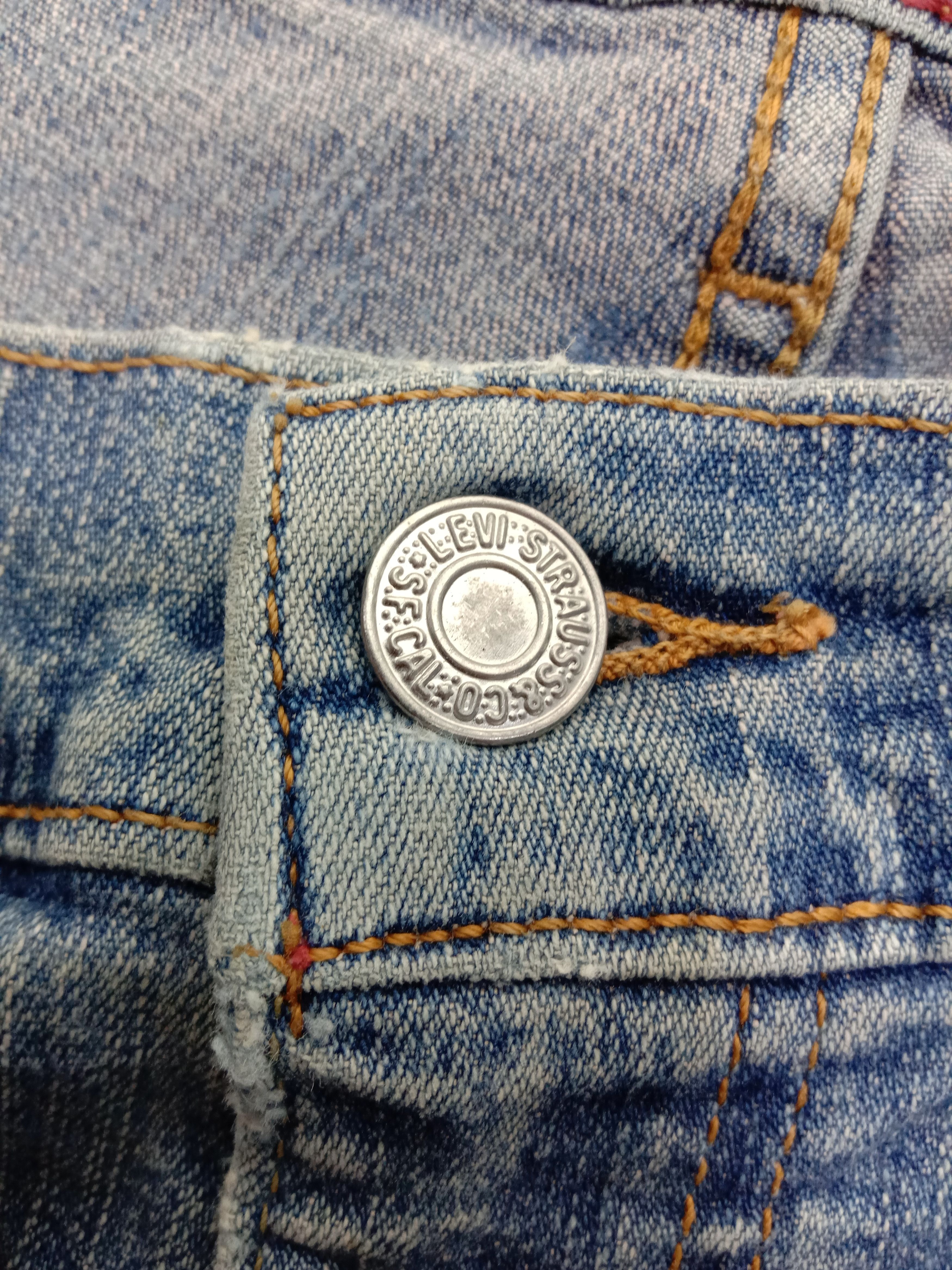 Levi's Vintage Levi's 550 Flare Jeans Blue Wash Denim Size 29" - 10 Thumbnail