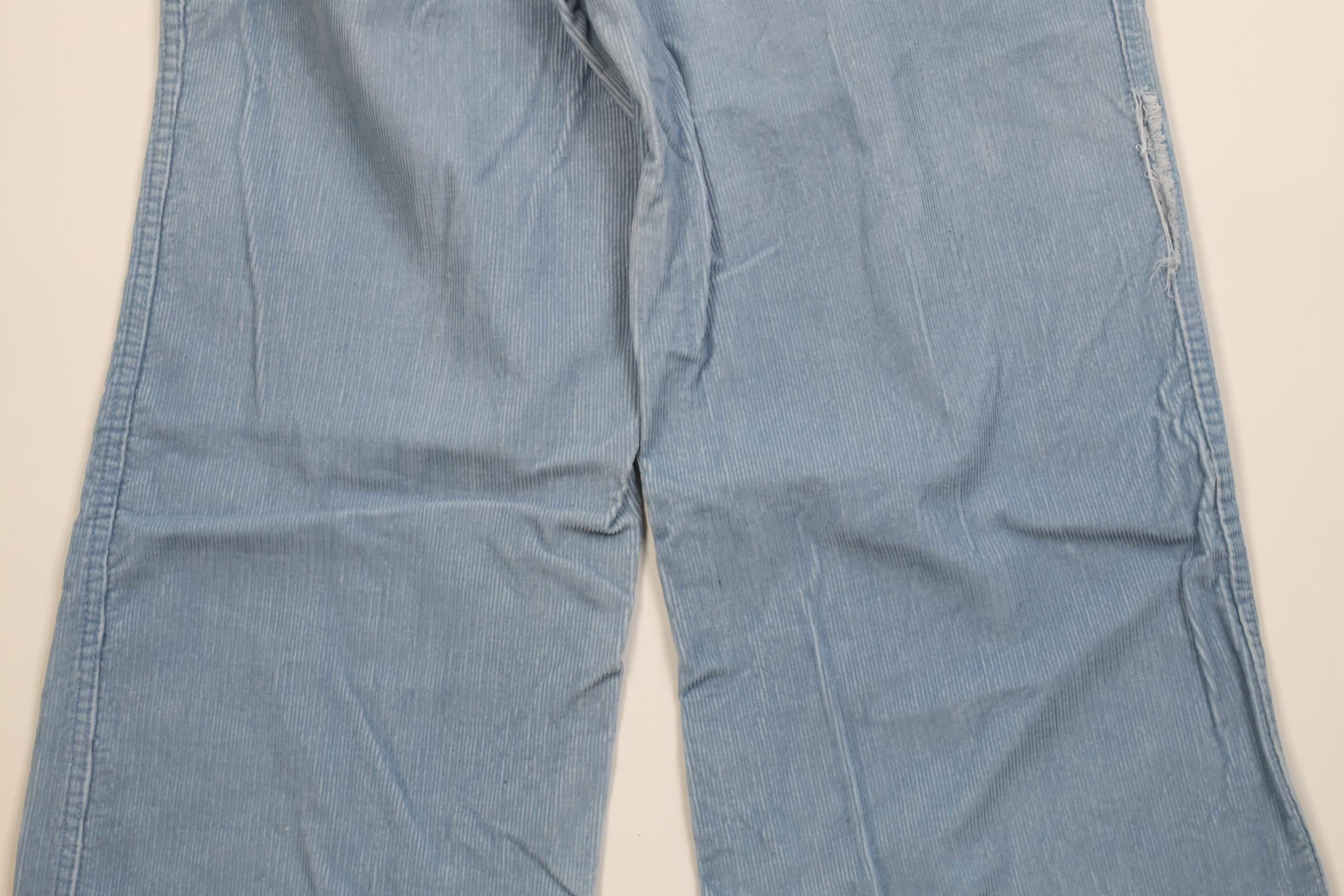 Vintage Vintage 70s Streetwear Corduroy Bell Bottoms Pants Blue USA Size 28" / US 6 / IT 42 - 13 Thumbnail