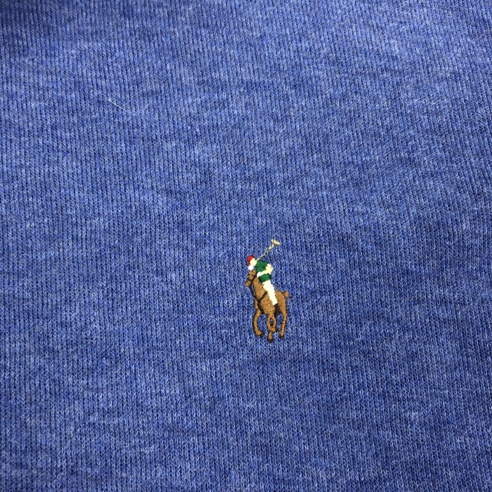 Polo Ralph Lauren Polo Ralph Lauren Men's Blue Estate Rib 1/4 Zip Pullover Sweater 2XLT Tall Size US XXL / EU 58 / 5 - 3 Thumbnail
