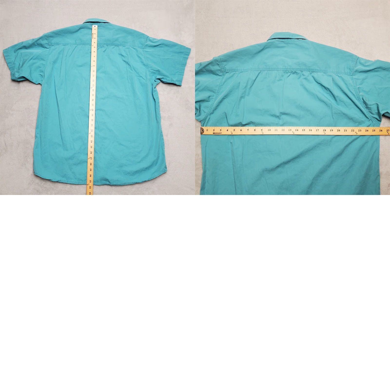 The North Face VINTAGE The North Face Shirt Mens XL Blue Green Button Short Sleeve Outdoor Twill Size US XL / EU 56 / 4 - 8 Thumbnail