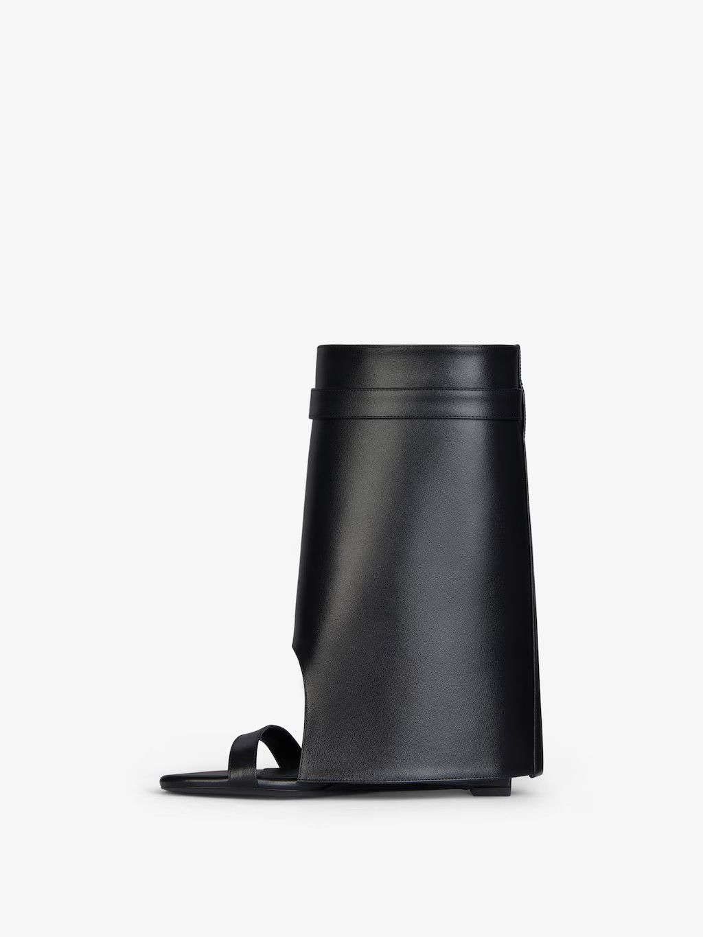 Givenchy o1w1db10525 Shark Lock Ankle Sandals in Black Size US 6 / IT 36 - 3 Thumbnail