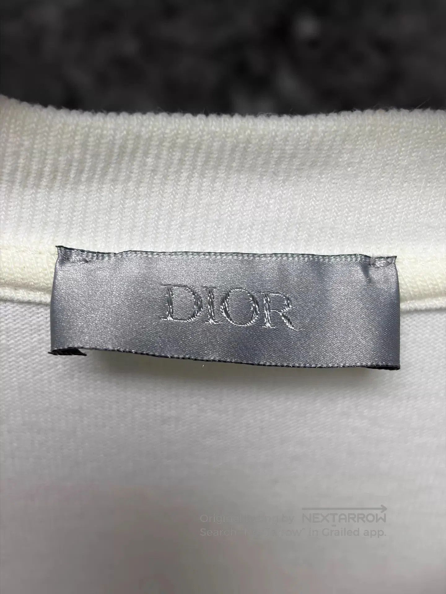Dior White Short Sleeve Graphic T-Shirt with Bag Print. Size US M / EU 48-50 / 2 - 3 Thumbnail