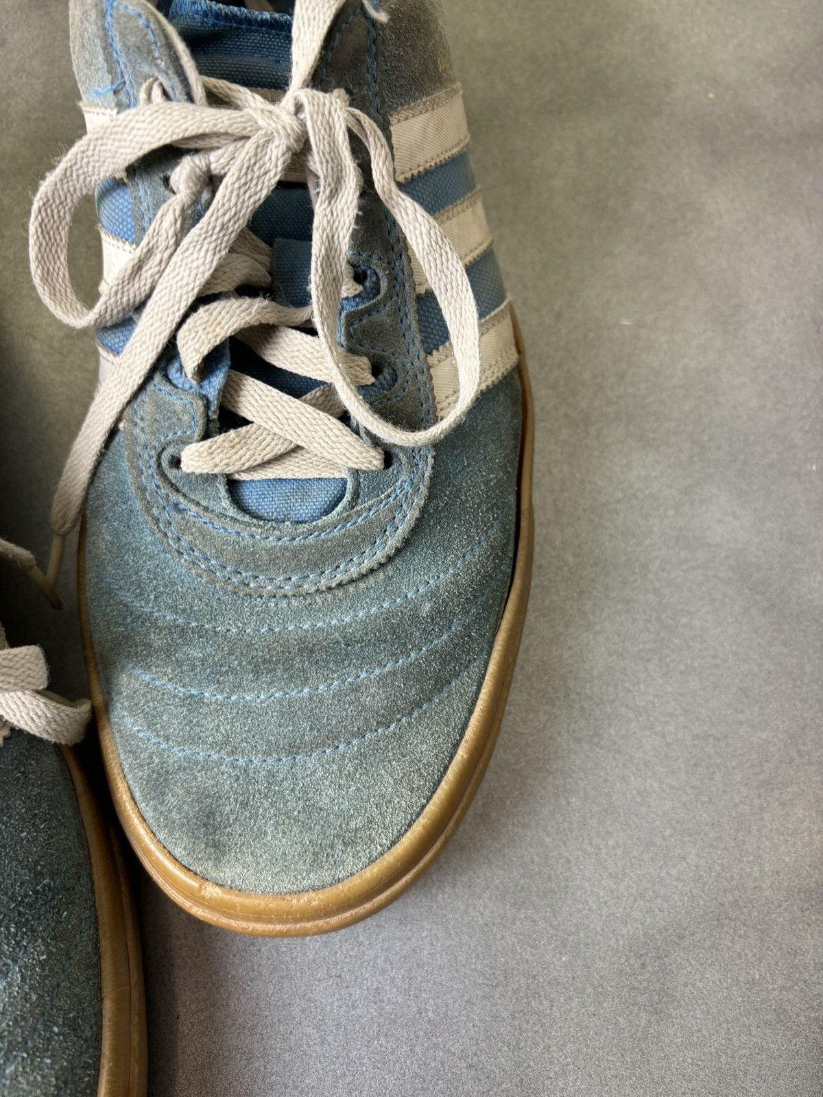 Adidas × Vintage Adidas Skateboarding Busenitz Vulc Bluebird Gum Sole Suede Size US 10.5 / EU 43-44 - 14 Thumbnail