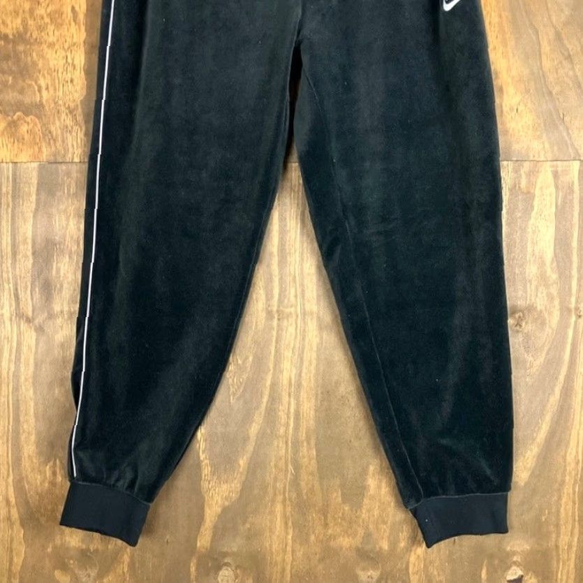 Nike Nike Womens Sweatpants Black Velour Pull On Drawstring Joggers Medium Size 24" / US 00 / IT 34 - 3 Thumbnail